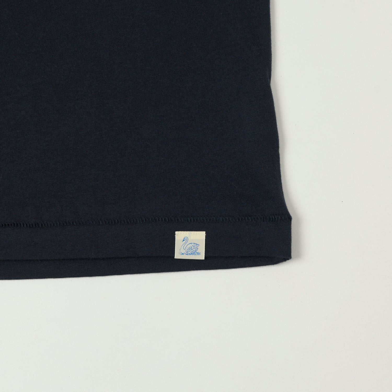 Premium Merz b. Schwanen PIMATEE01 100% Pima Cotton T-Shirt for Men - Soft Breathable Dark Navy Tee - Perfect for Casual Wear, Layering & Everyday Comfort
