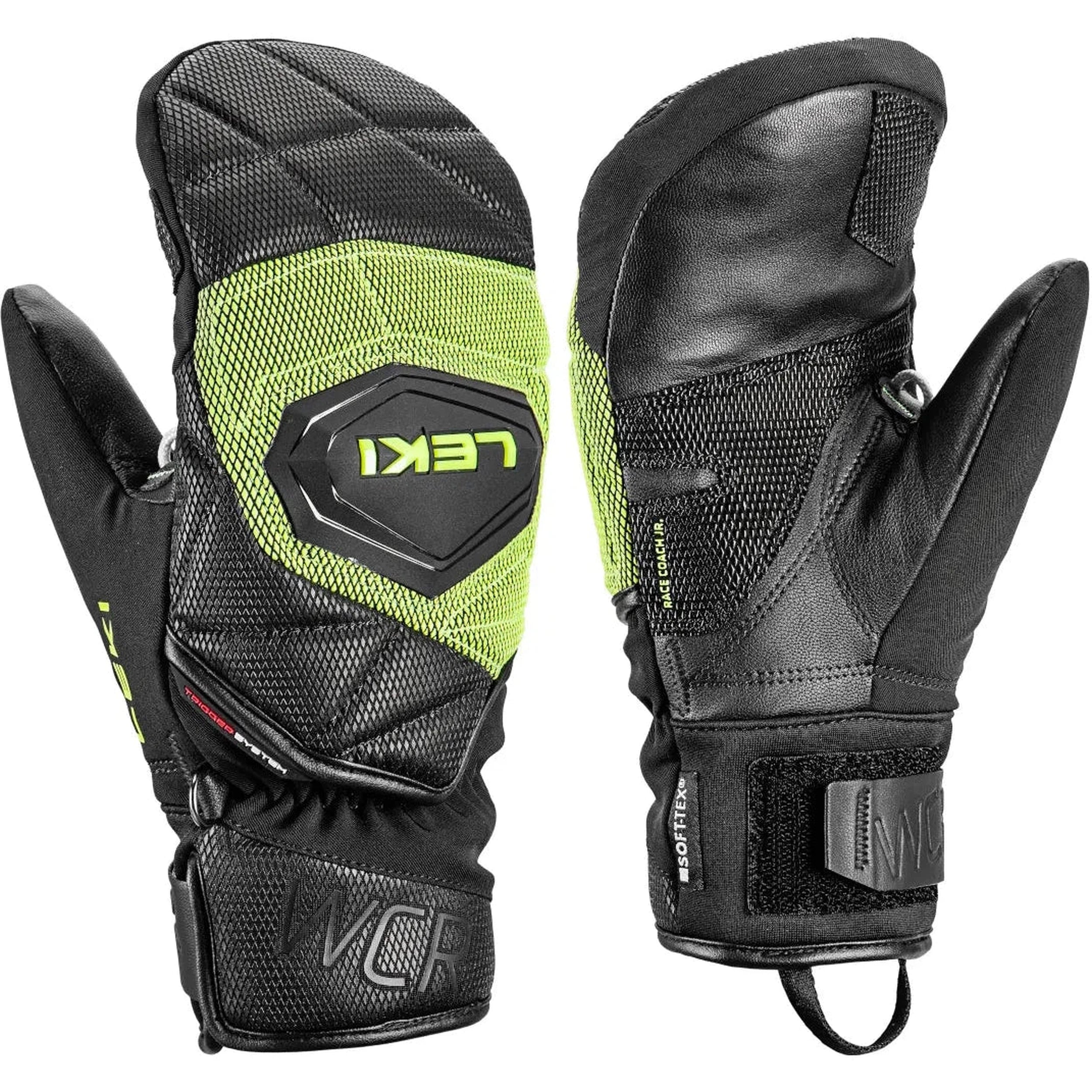 Leki Junior WCR Coach 3D Mitt 2025 - Kids' Ski Gloves for Cold Weather - Perfect for Winter Sports & Outdoor Activities