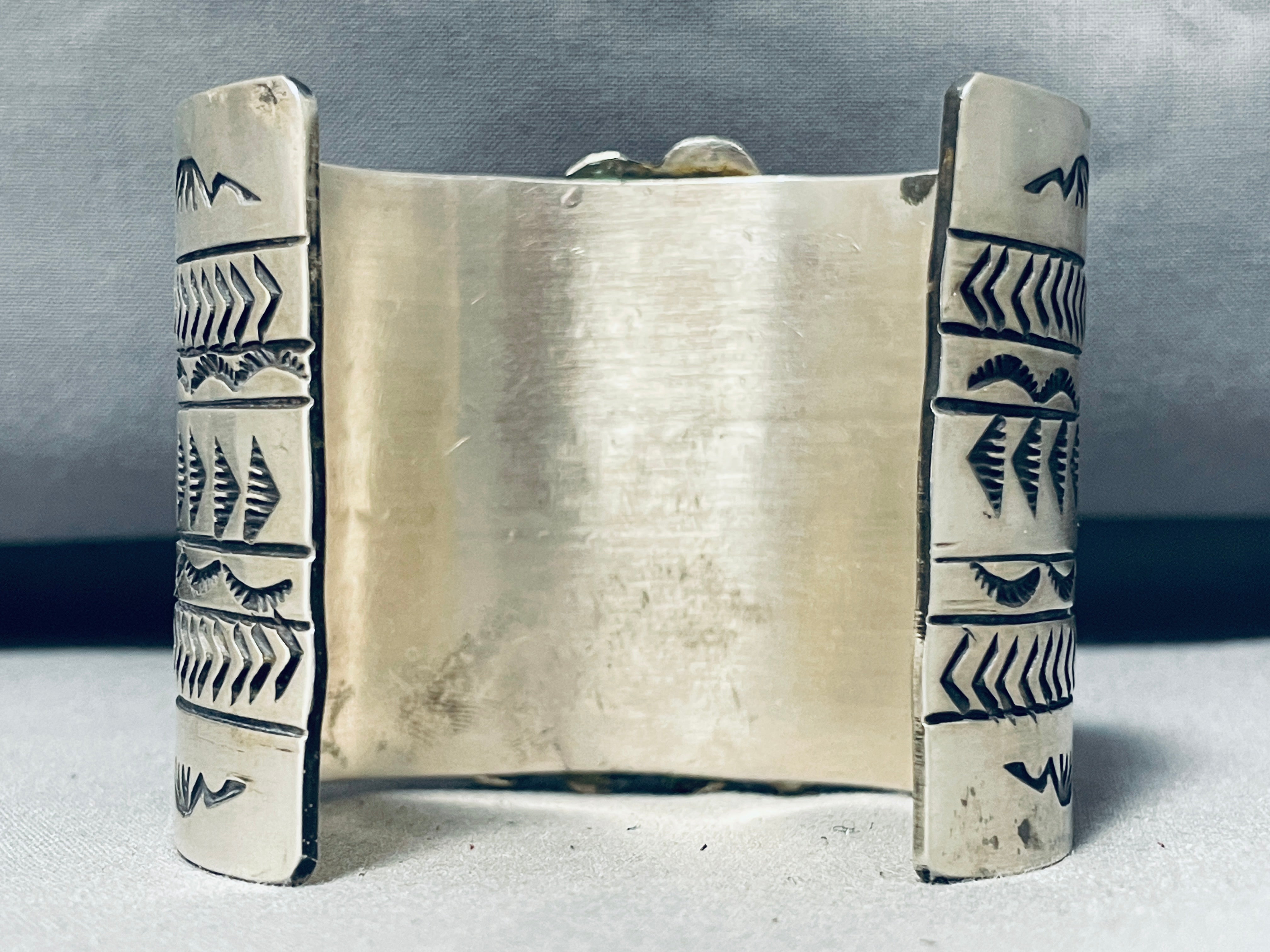 180 Grams Navajo Turquoise Sterling Silver Cuff Bracelet - Handmade Native American Jewelry for Women, Boho Fashion & Gift Ideas