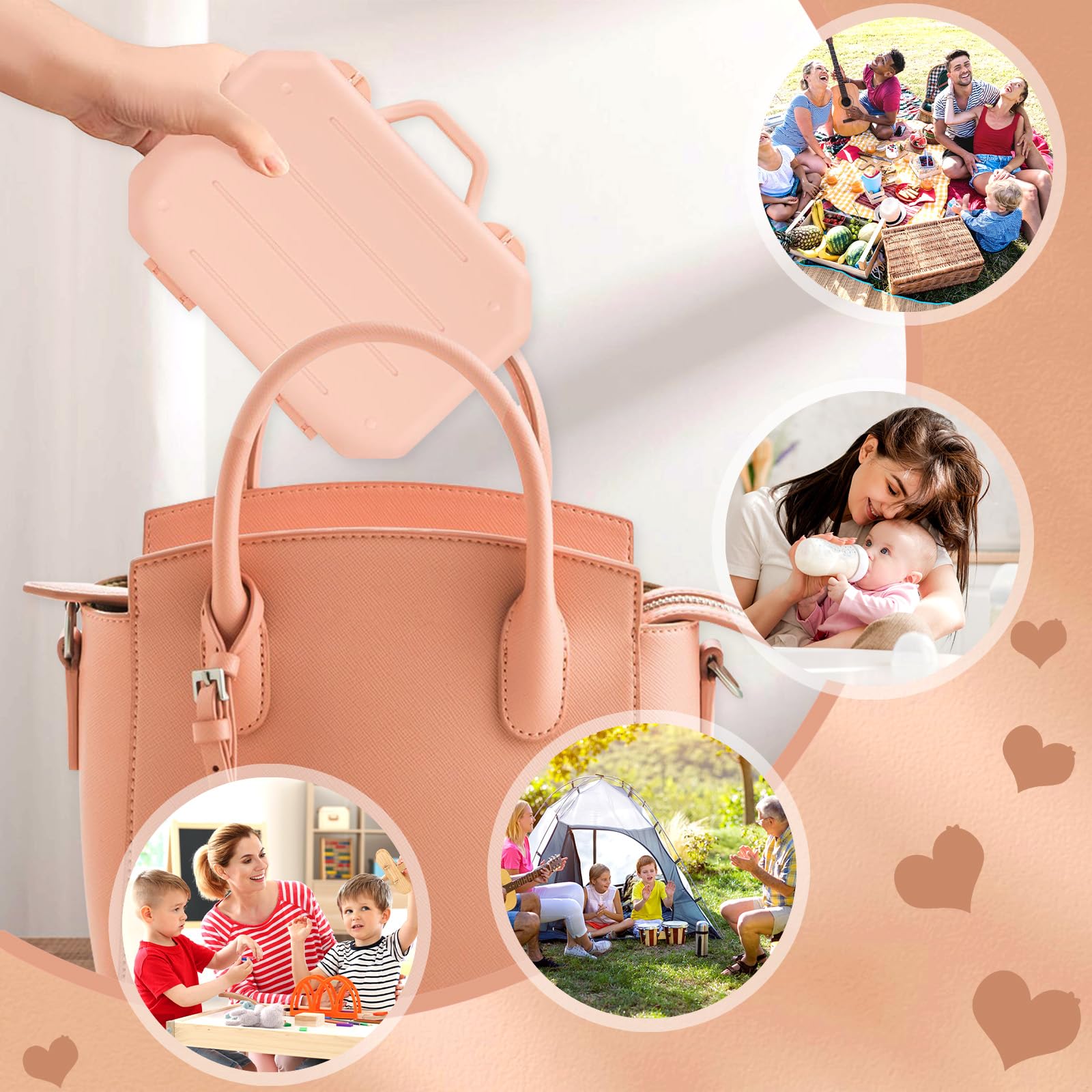 KBAKOS 6-in-1 Baby Bottle Brush Set - Silicone Cleaning Kit for Travel & Home Use