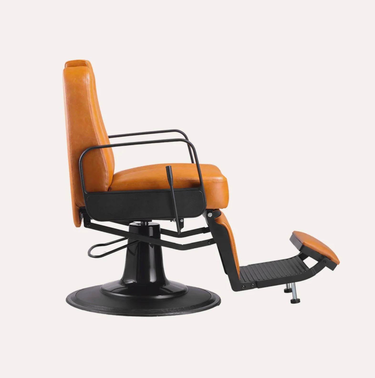 Premium Titan Barber Chair - Professional Salon & Home Haircut Styling Chair with Adjustable Height & Reclining Back for Barbershops, Salons & Home Use