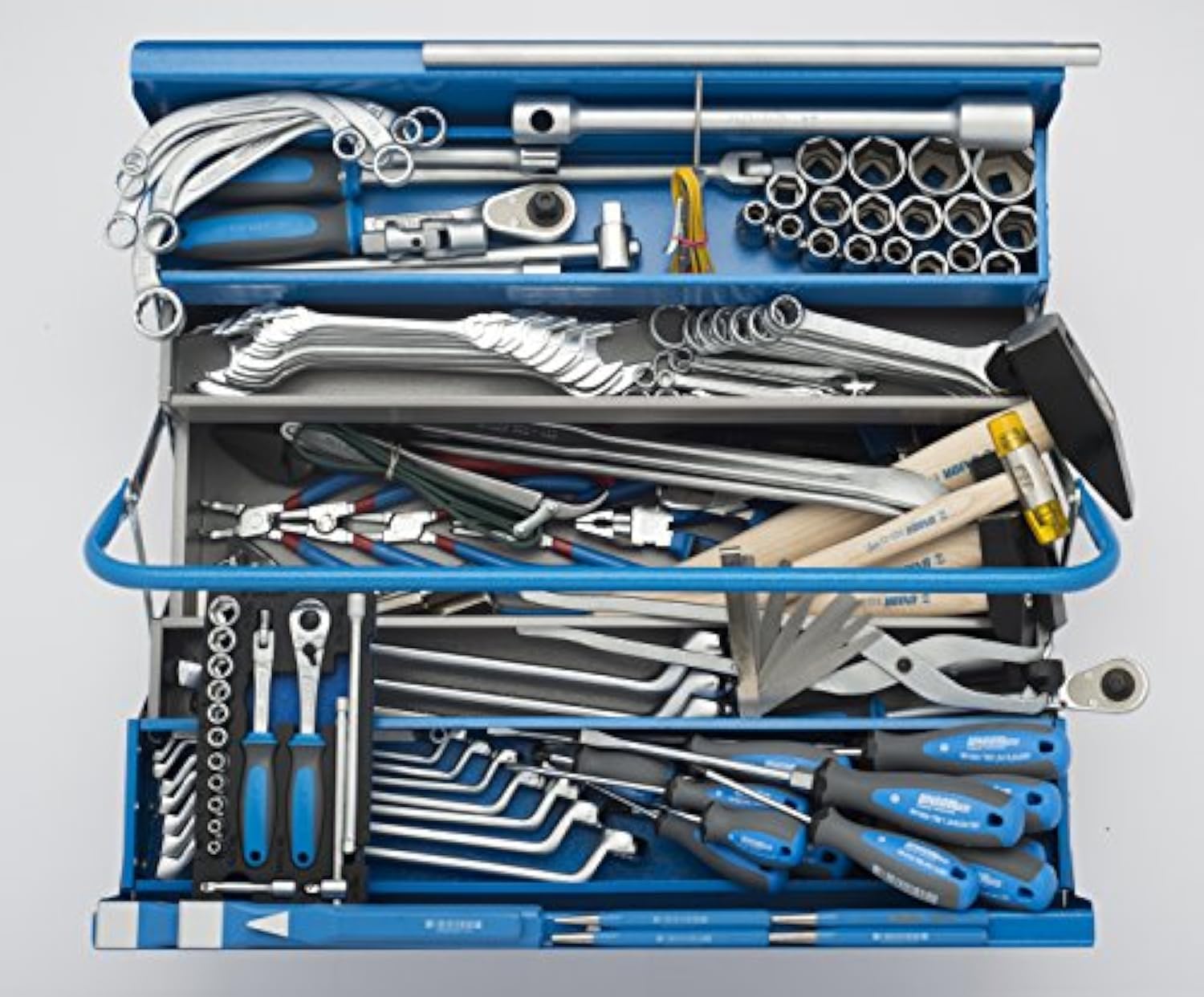 Premium Unior 912/5 Tool Set with Durable Tool Box - 93-Piece Professional Mechanic Kit for Auto Repair & Home Improvement Projects