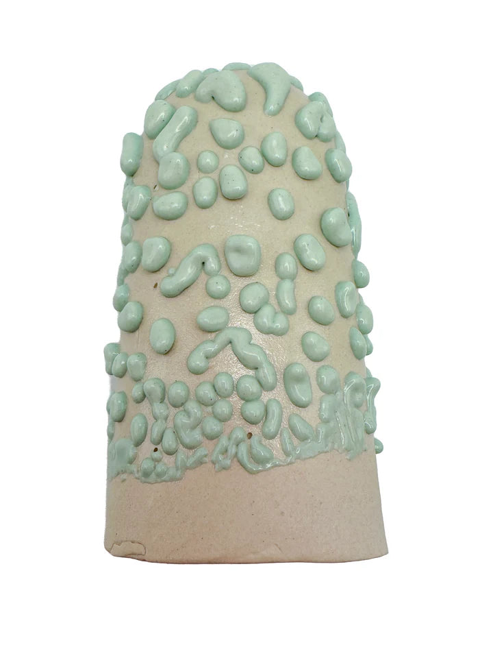 Ritual Glaze △5 6 Gumdrop Pastel Turquoise Ceramic Vase - Elegant Home Decor for Living Room, Bedroom & Wedding Centerpieces