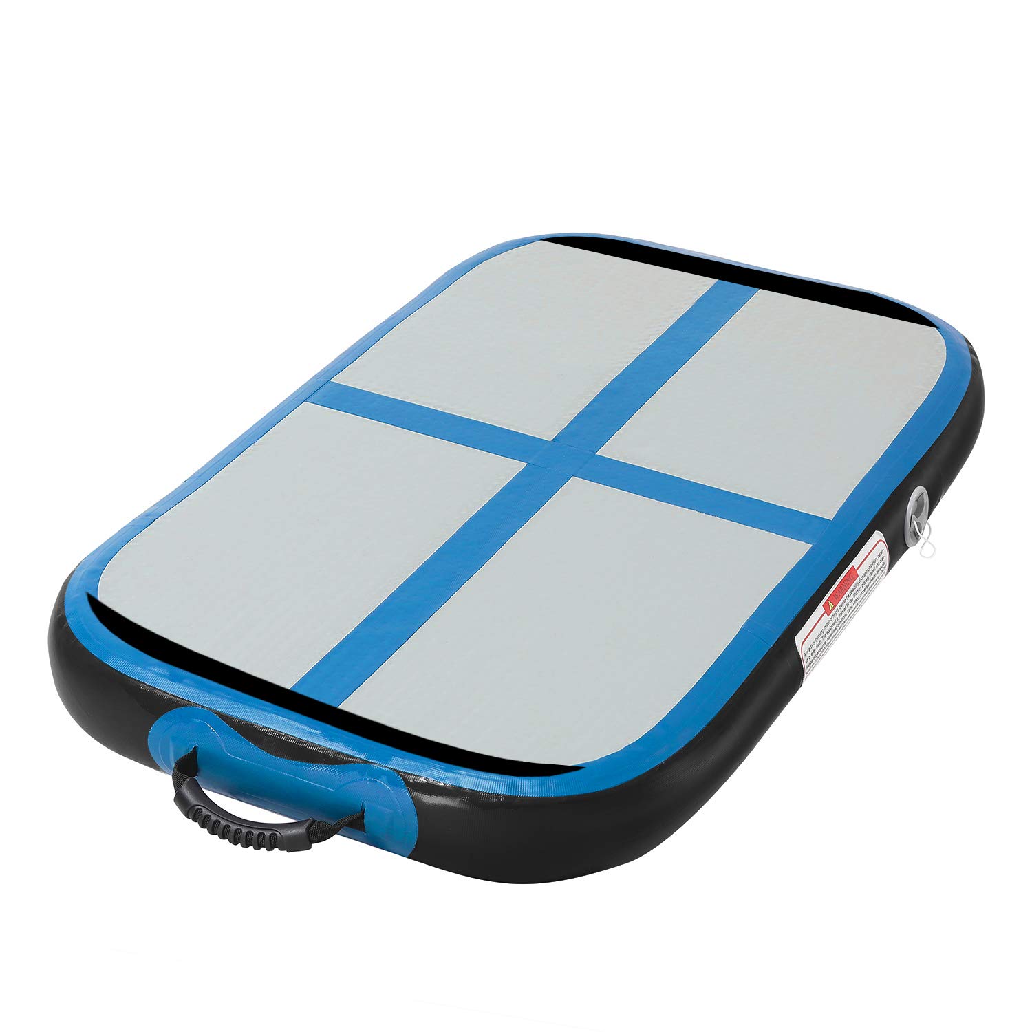 FBSPORT Inflatable Gymnastics Mat - 10/20/60 cm Adjustable Height Air Tumbling Track for Home Gym, Yoga & Cheerleading Practice - Includes Pump | Perfect for Kids Training, Adult Fitness & Professional Athletes