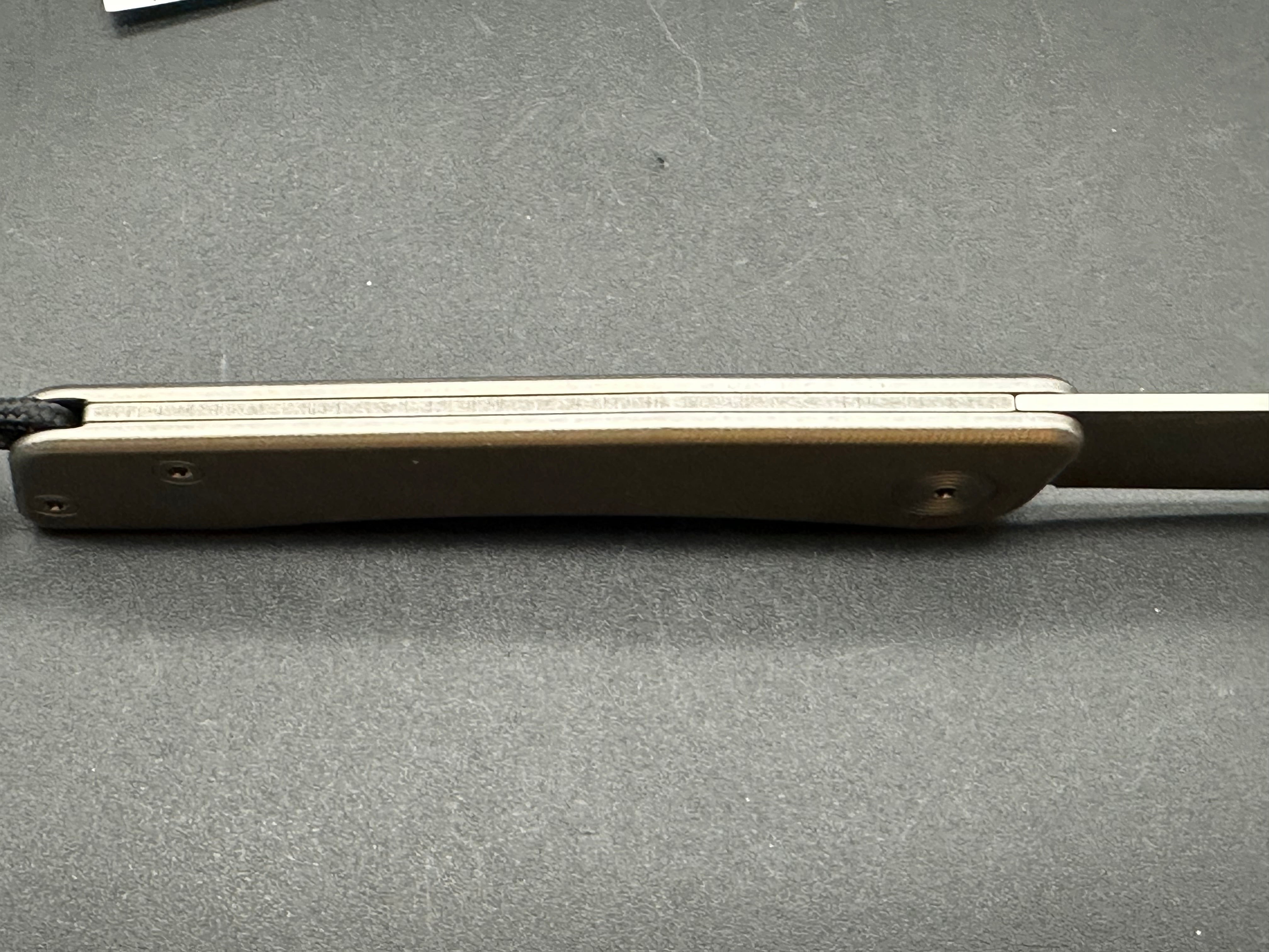 Tactile Knife Co. Bexar Slip Joint Folding Pocket Knife - Titanium Handle, 2.8