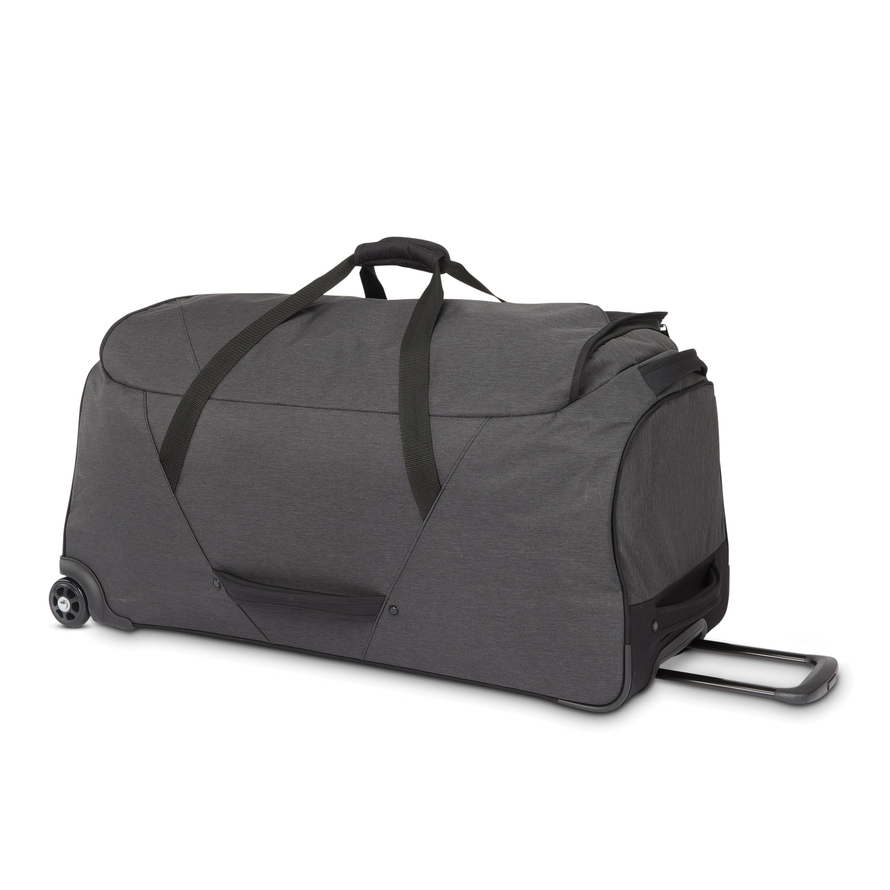 High Sierra Forester Collection 34-Inch Wheeled Duffle Bag - Black Heather/Black - Perfect for Travel, Camping & Outdoor Adventures