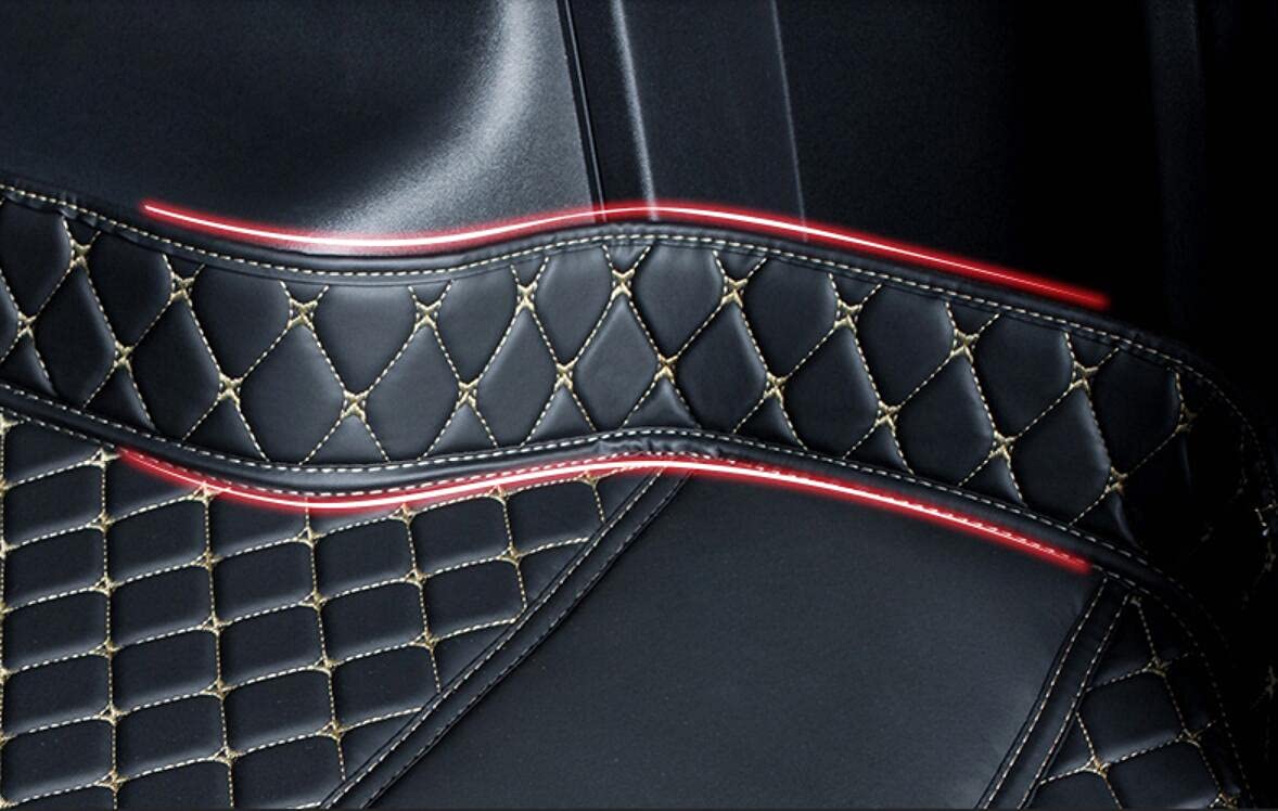 Premium Black Leather Car Trunk Liner Mat for Mazda CX5 2018-2022 - Waterproof Cargo Tray, Anti-Slip Boot Pad - Perfect for Groceries, Sports Gear & Travel Luggage Protection
