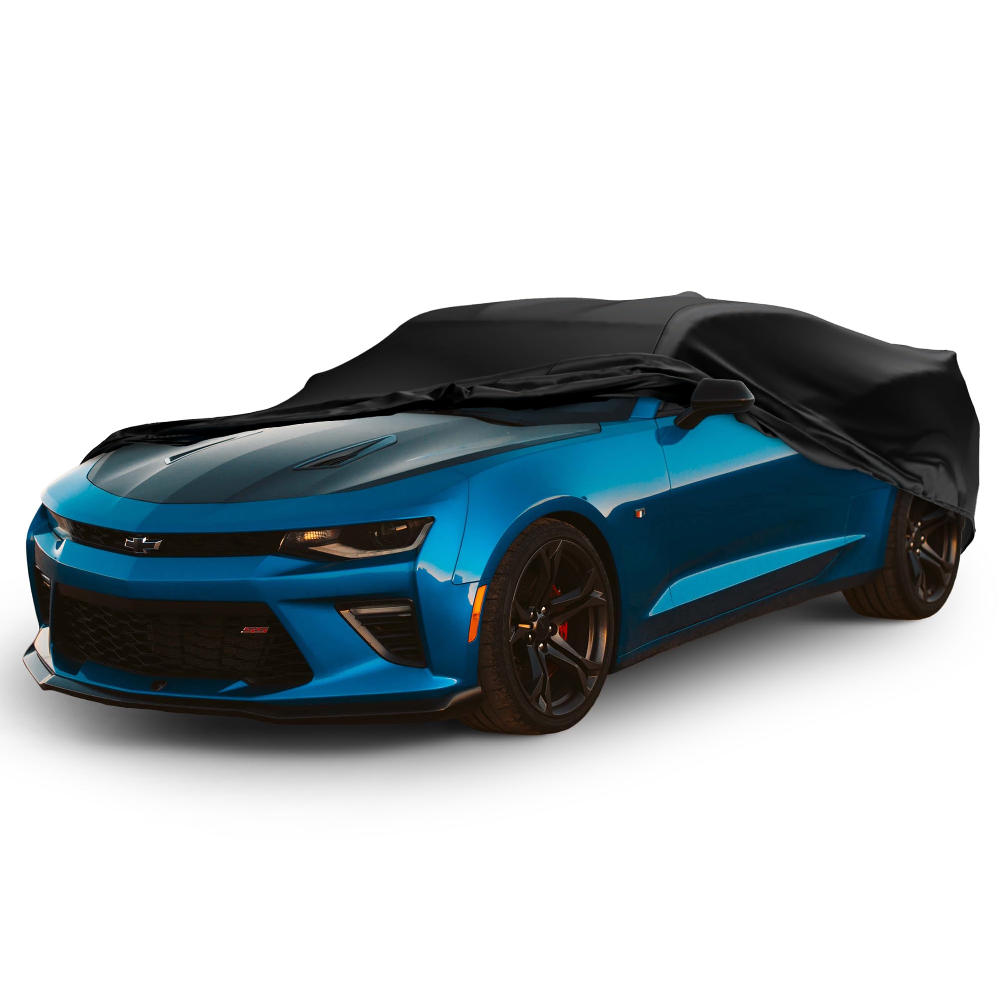 Scratch-Resistant Indoor Car Cover for 1982-1992 Chevrolet Camaro 3rd Gen - Black Satin Ultra Soft Material with Warranty | Perfect for Garage Storage & Vehicle Protection