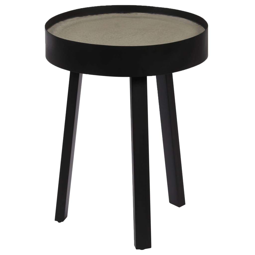 FAMIROSA Modern Concrete Coffee Table 15.7x21.6 Inches - Industrial Style Living Room Furniture for Small Spaces, Home Decor & Office Use