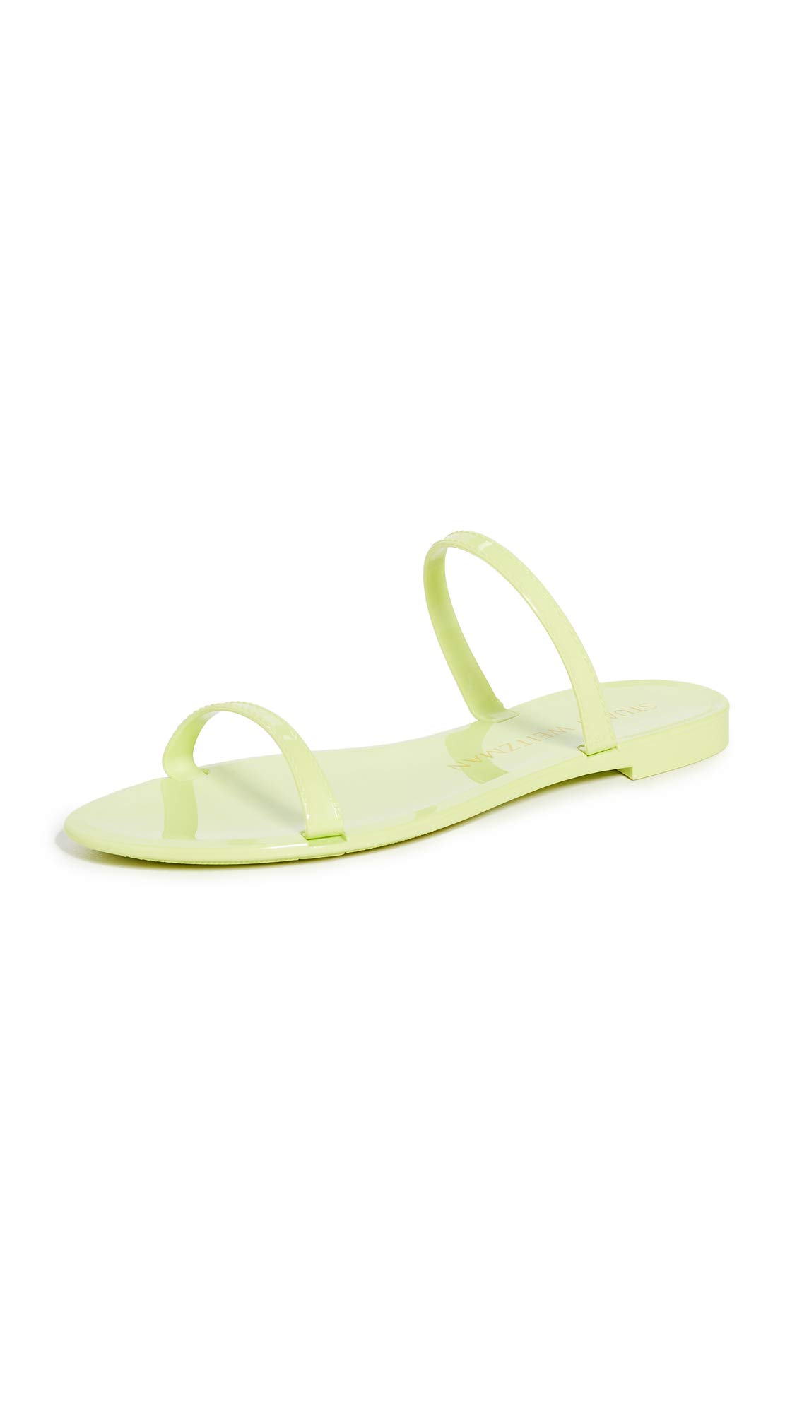 Stuart Weitzman Women's Sawyer Slides - Comfortable Leather Sandals for Summer, Casual Outfits & Beach Wear