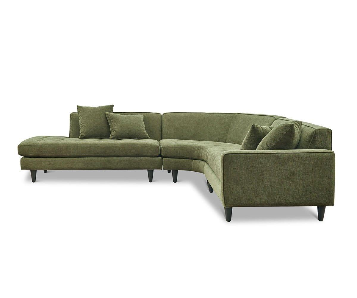 Stylish Ingrid Left Sectional Sofa - Modern L-Shaped Couch for Living Room, Lounge & Home Theater - Comfortable Fabric Upholstery with Reversible Chaise