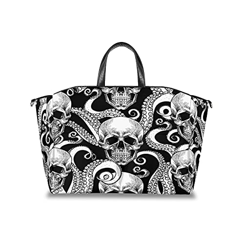 Skull Octopus Diaper Bag with Stroller Straps - Large Capacity Baby Organizer for Travel & Daily Use