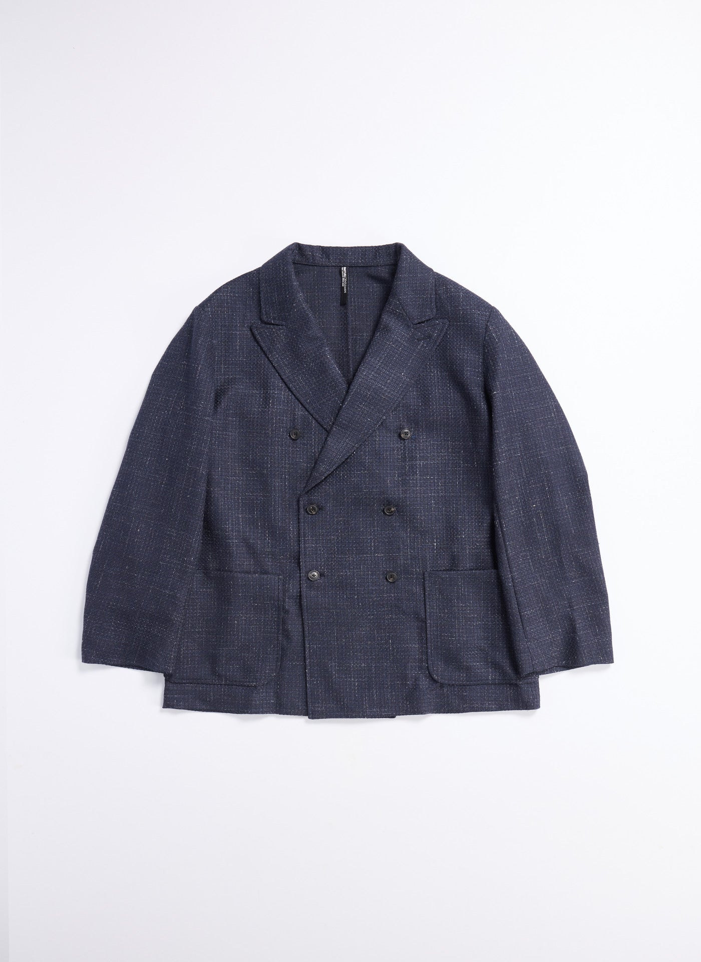 Premium Marzotto Wool Silk Linen Blend Double Breasted Blazer for Men - Elegant Business & Formal Wear for Office, Weddings & Special Occasions