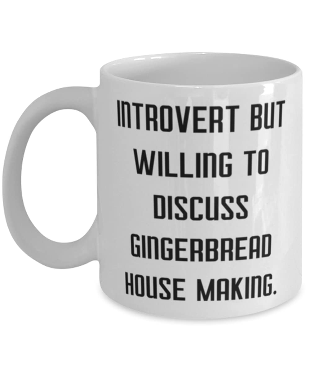 11oz & 15oz Gingerbread House Mug - Perfect for Hot Cocoa & Holiday Baking - Inspiring Gift for Bakers & Christmas Lovers - Great for Gingerbread House Making Parties & Cozy Winter Mornings