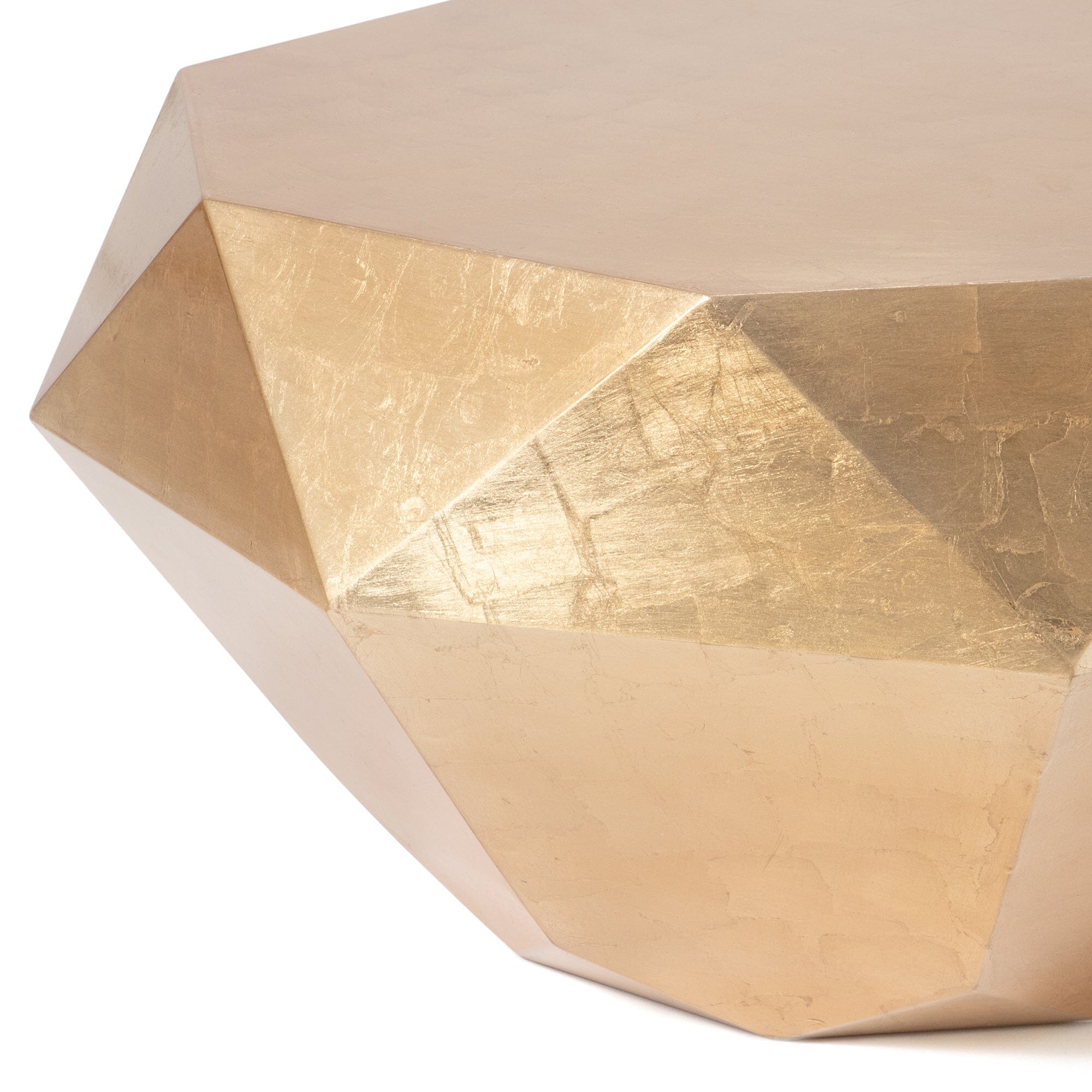 Premium Diamond Shape Coffee Table - 700 x 700 x 340mm in Luxurious Gold Finish | Modern Living Room Centerpiece for Home Decor & Entertaining