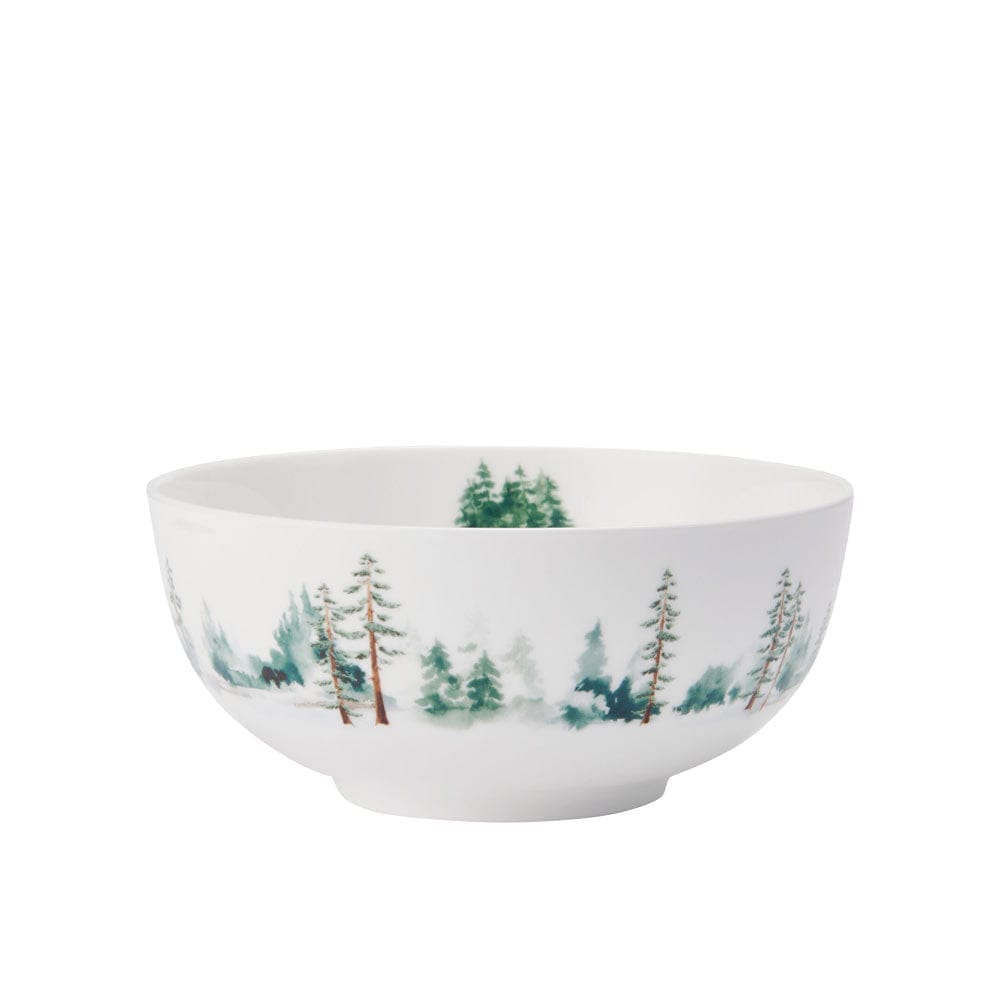 16-Piece Watercolor Forest Dinnerware Set - Service for 4 | Elegant Tableware for Family Dinners & Entertaining Guests