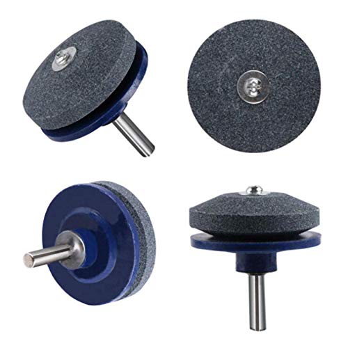 4-Piece Drill Bit Sharpener Set - Rotary Blade Sharpening Tool for Lawn Mower, Garden Tools & DIY Projects | Fast Grinding for Dull Blades | Perfect for Home Garden Maintenance & Woodworking