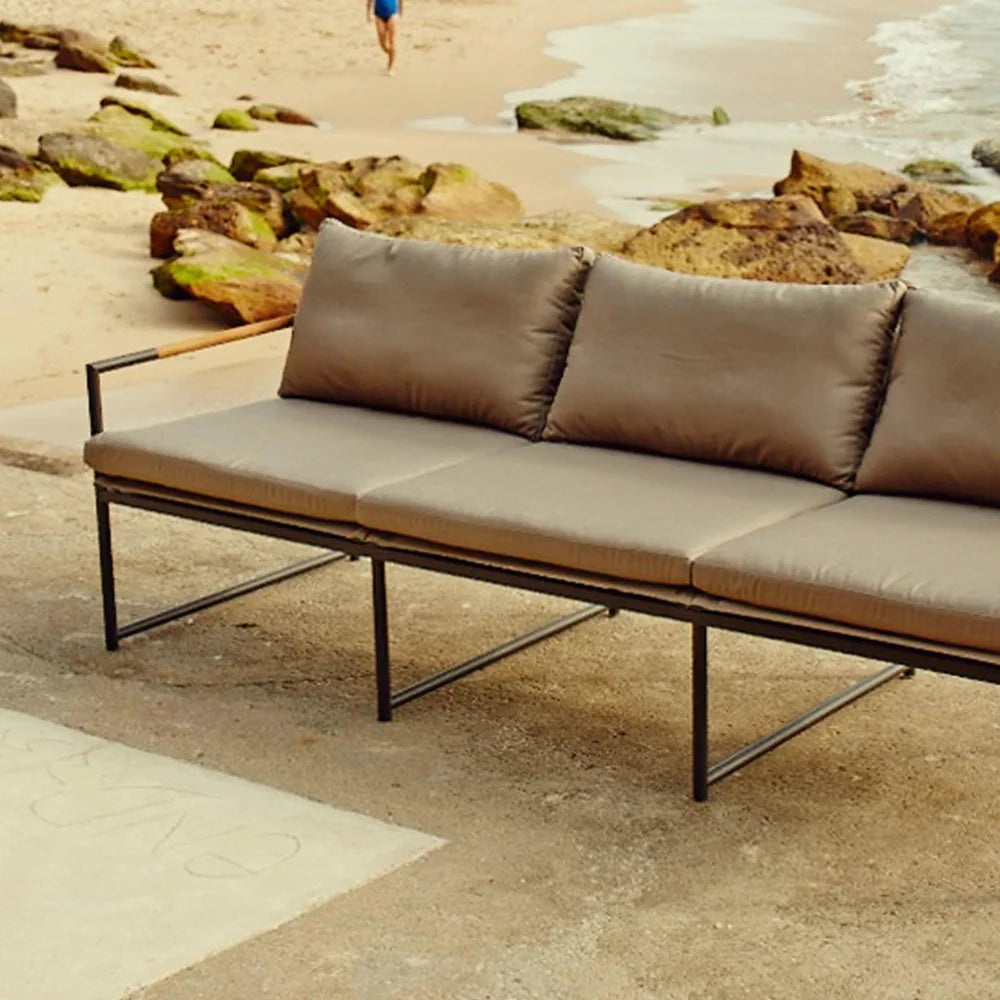 Breeze Aluminum Outdoor 3-Seat Sofa Set - Patio, Garden & Poolside Lounge Furniture for Relaxing Outdoors