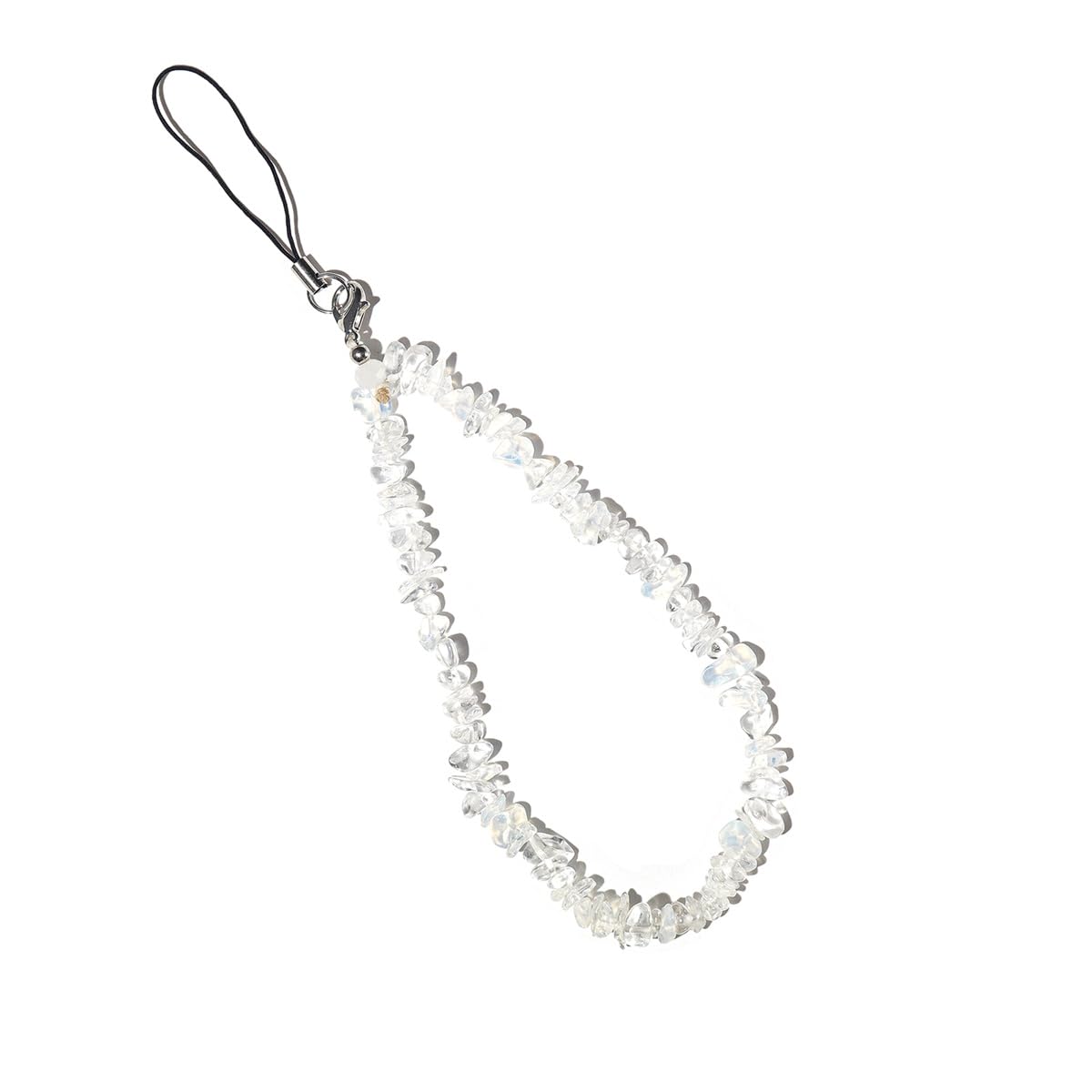 Natural Crystal Gemstone Phone Charm - Stylish Cell Phone Lanyard & Wrist Strap Accessory for Women & Girls | Perfect for Everyday Use, Gifts & Phone Protection
