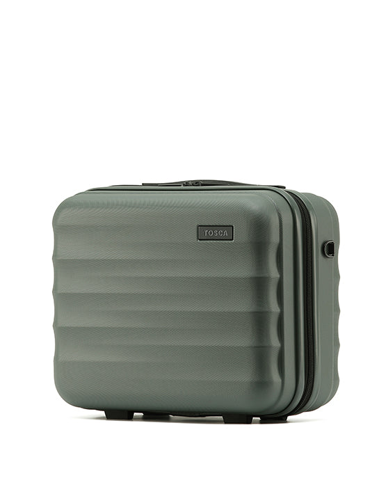 Tosca Interstellar 2.0 2-Piece Luggage Set - 20in Carry-On & Vanity Case in Moss Green | Perfect for Travel, Business Trips & Weekend Getaways