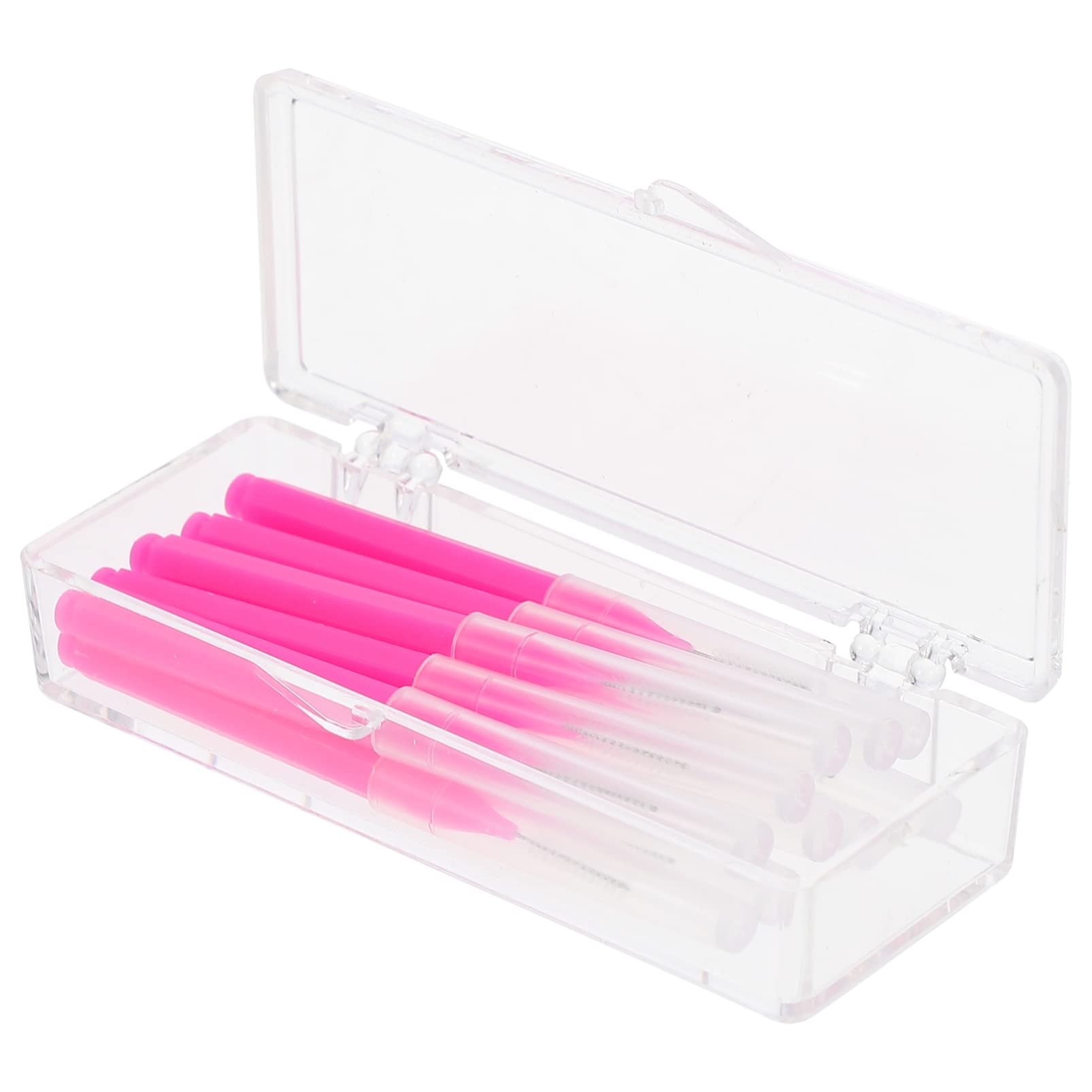 Interdental Cleaner Brushes for Teeth and Braces - 10Pcs Pink Dental Floss Picks, Portable Oral Care Kit for Flossing, Cleaning Between Teeth - Perfect for Travel, Home, and Office Use