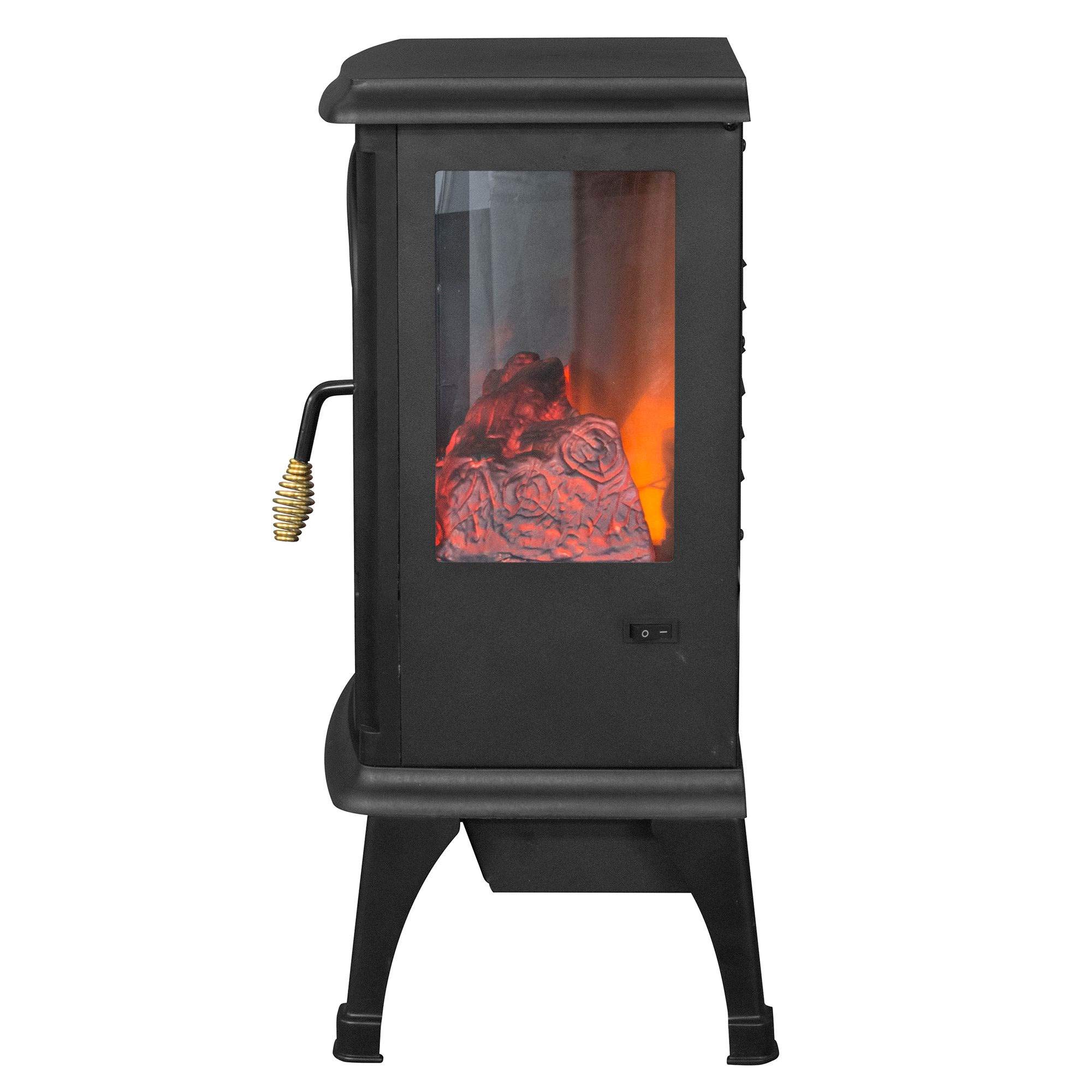 LifeSmart LifePro 1500W Electric Stove Space Heater with Remote - 3-Element Infrared Quartz Heater for Home, Office & Bedroom - Fast Heating & Energy Efficient