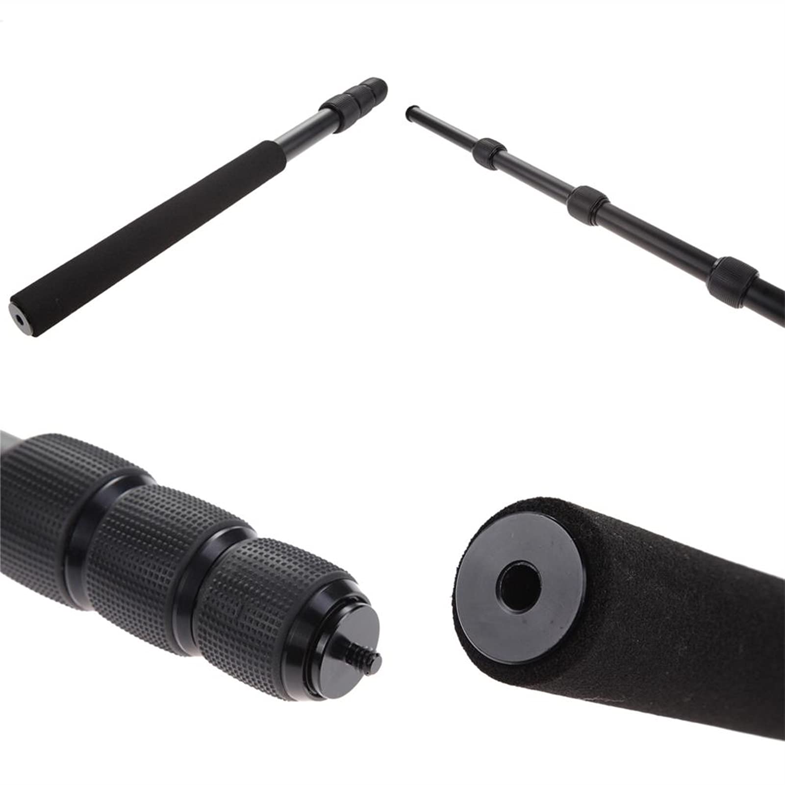 Professional 3-Section Boom Pole Mic Stand Holder - 67.5 Inch Adjustable Extension for Video Mic Pro, Blimp PG1/PG2/SM3 - Perfect for Studio Recording, Podcasting & Field Interviews