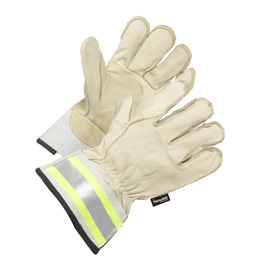 **Forcefield Lined Thinsulate Winter Work Gloves for Arborists - Reflective Cuff for Safety - Ideal for Tree Climbing, Outdoor Work & Cold Weather Protection**