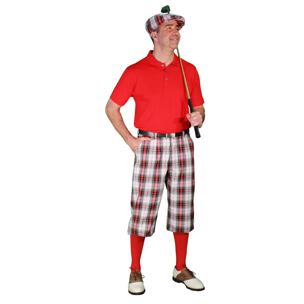 **Stewart Golf Outfits for Men - Stylish Red Polo Shirt - Perfect for Golf Tournaments & Casual Wear**