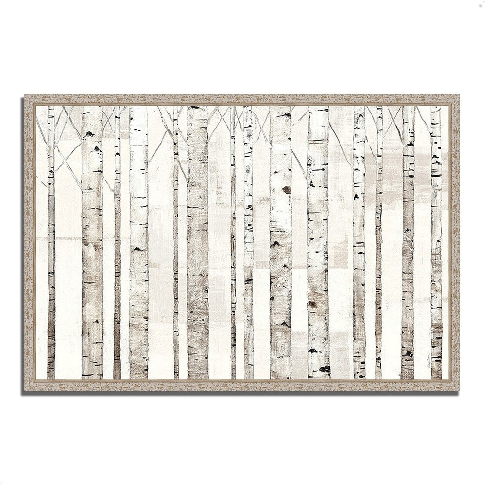 Avery Tillmon Birch Trees on White - Fine Art Giclee Print on Gallery Wrap Canvas - Ready to Hang Wall Decor - Perfect for Living Room, Bedroom & Office Decor