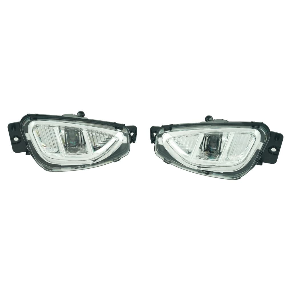 2020-2022 Ford Escape LED Fog Light Replacement Kit - Complete Assembly with Bezel & Switch Wiring Set | Perfect for Night Driving & Off-Road Adventures