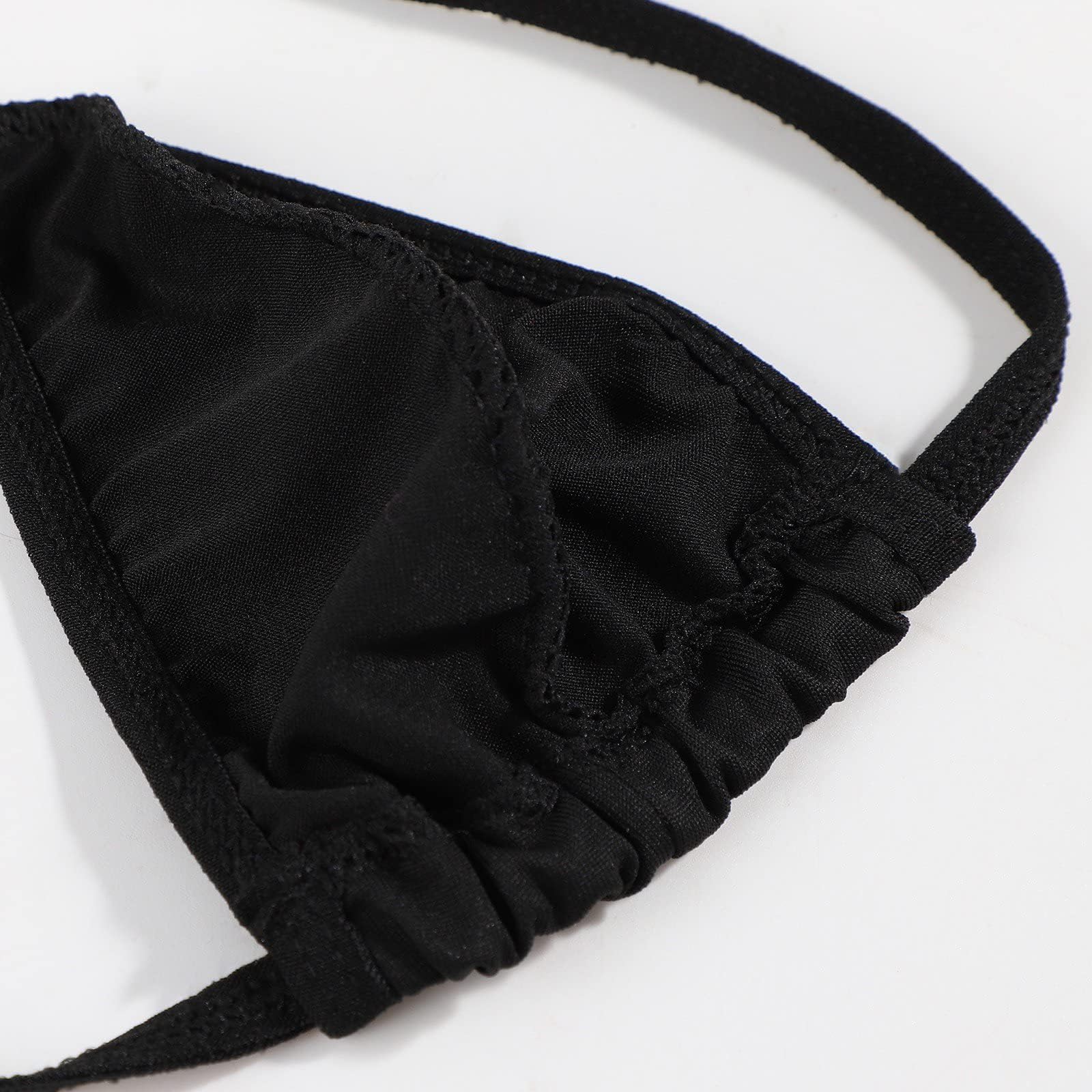 3 Pack Men's Thongs & G-String Underwear - Adjustable Bulge Pouch, Low Waist T-Back Briefs for Comfort & Support - Perfect for Daily Wear, Gym, Swim & Intimate Moments