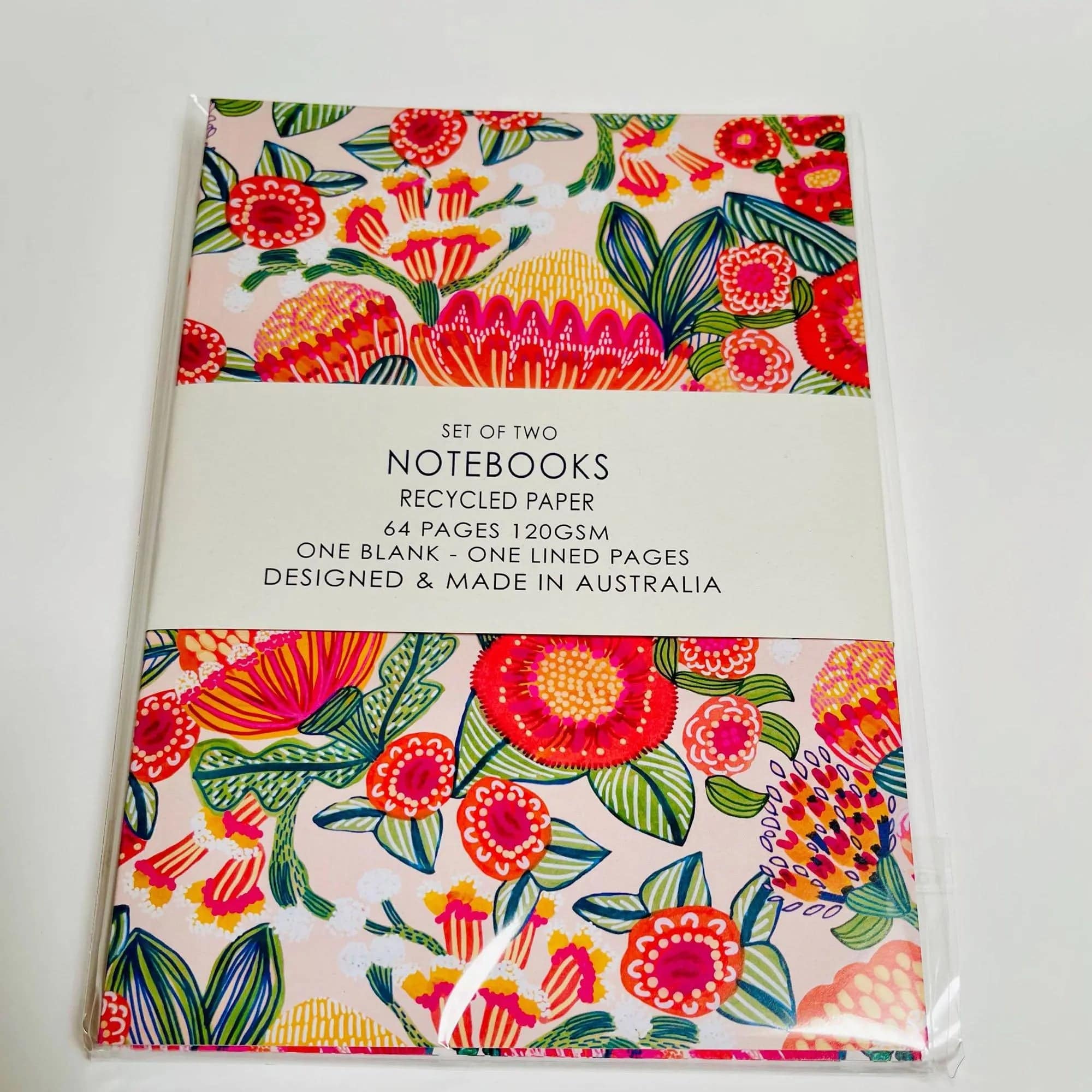 Aussie Native Flora A5 Notebook Set - 3-Pack Lined Journal for Writing, Sketching & Note Taking - Perfect for School, Office & Travel - Eco-Friendly Paper, Durable Cover