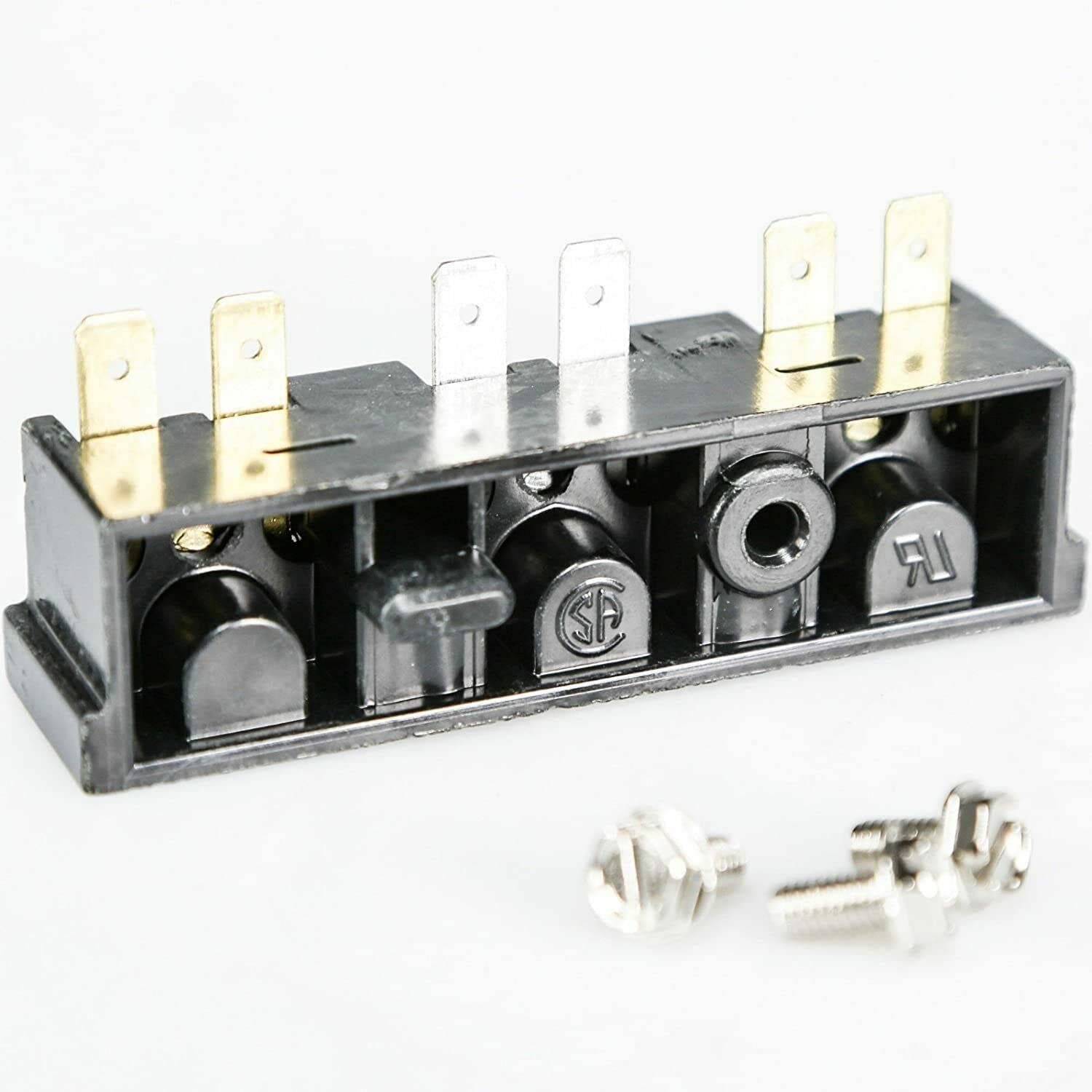 Speed Queen D510190P Terminal Block with Screws - OEM Replacement Part for Washing Machine & Dryer Electrical Connections