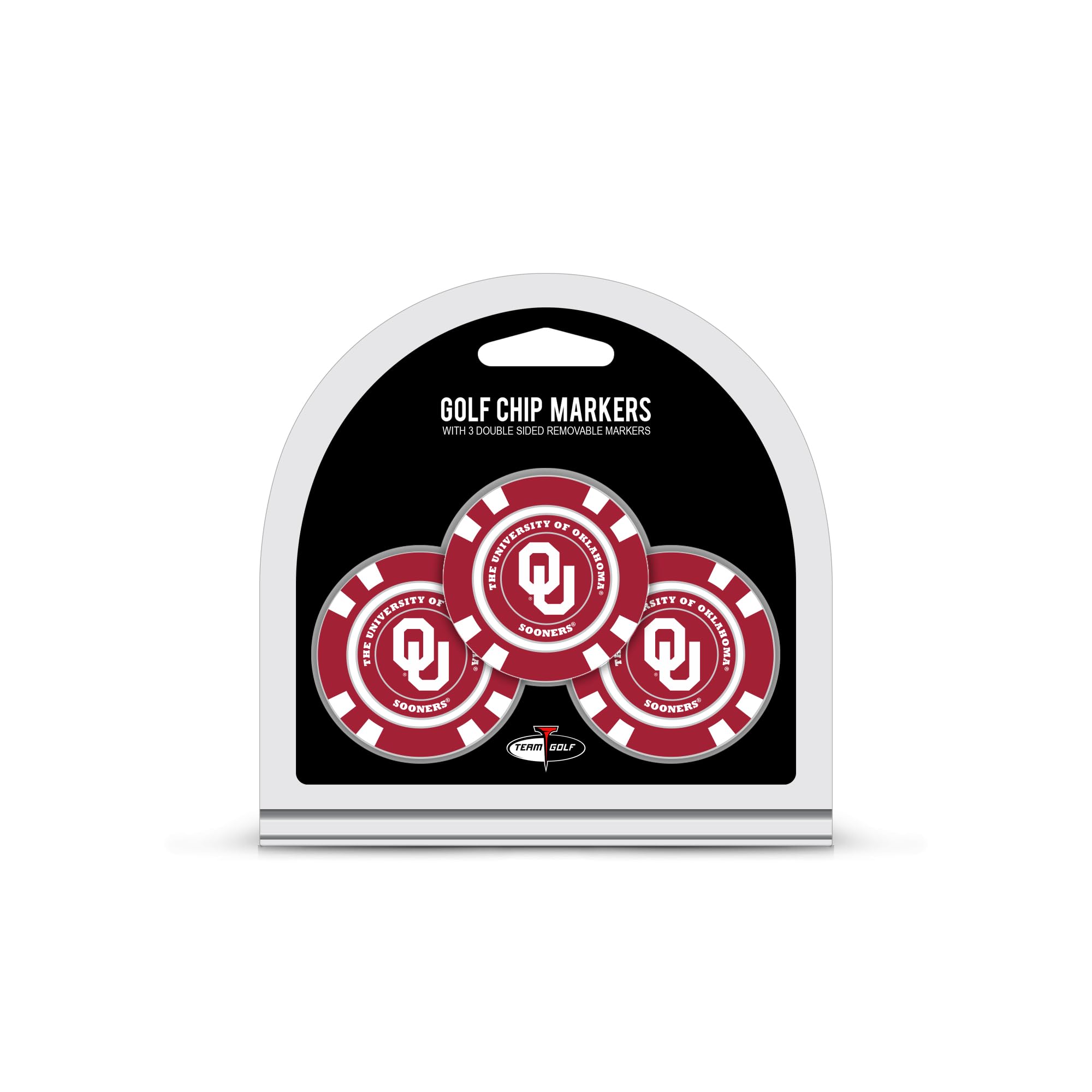 Team Golf NCAA Poker Chip Size Enamel Markers - Double-Sided Pop-Out Design for Golf Score Keeping & Game Tracking | Perfect for Golf Tournaments, Practice Rounds & Casual Play