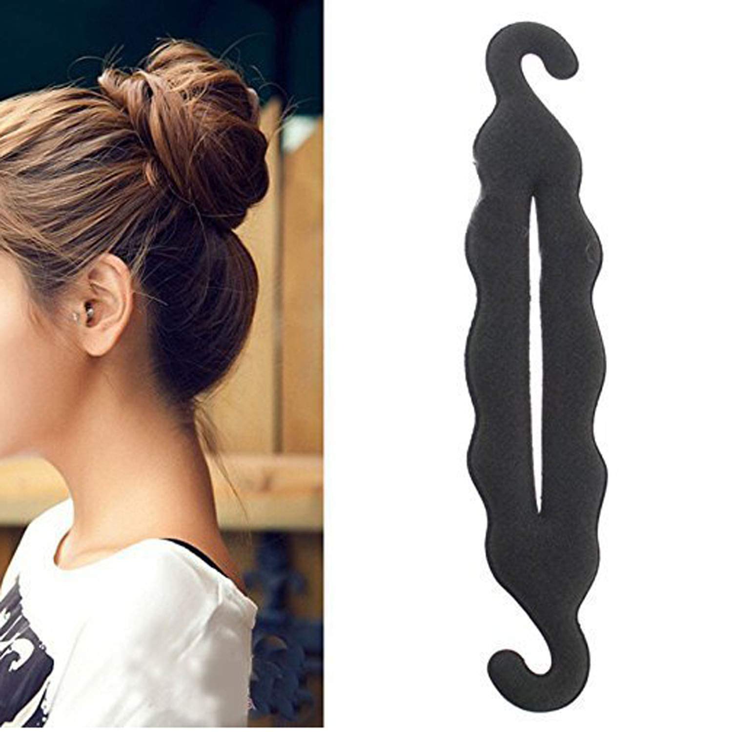 GuruEmbellish Hair Bun Maker - Magic Clip Twist & Tie Styler Sponge Donut for Women | Easy Updo Hairstyles for Work, Party & Everyday Use