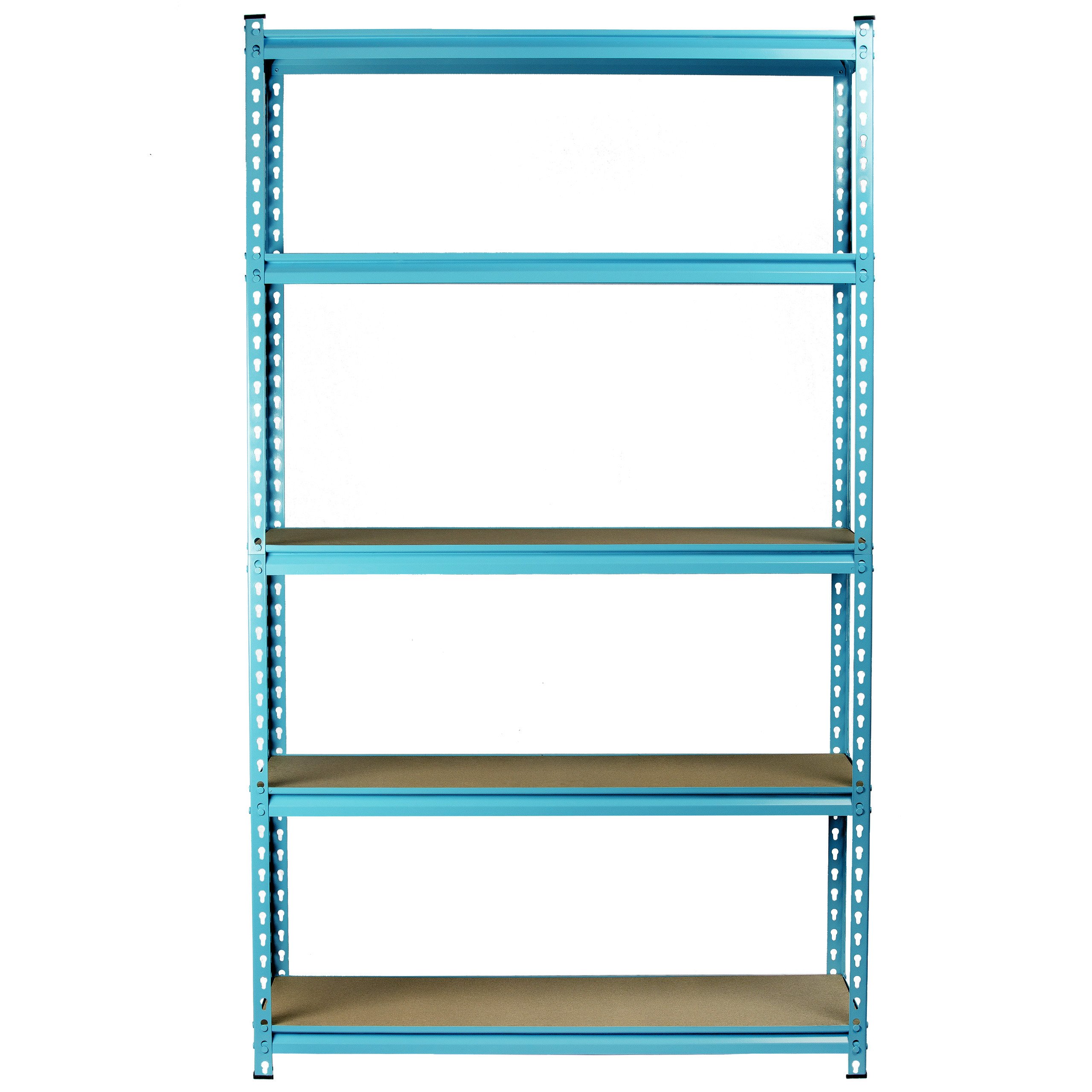 5-Tier Heavy Duty Steel Storage Rack - Boltless Adjustable Shelving Unit (42