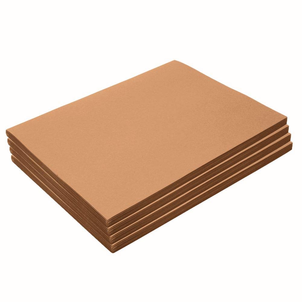 Heavyweight Light Brown Construction Paper - 9x12 Inches, 200 Sheets for Kids Art, Painting, Coloring & Craft Projects | Perfect for School Art Class, DIY Home Decor & Creative Scrapbooking