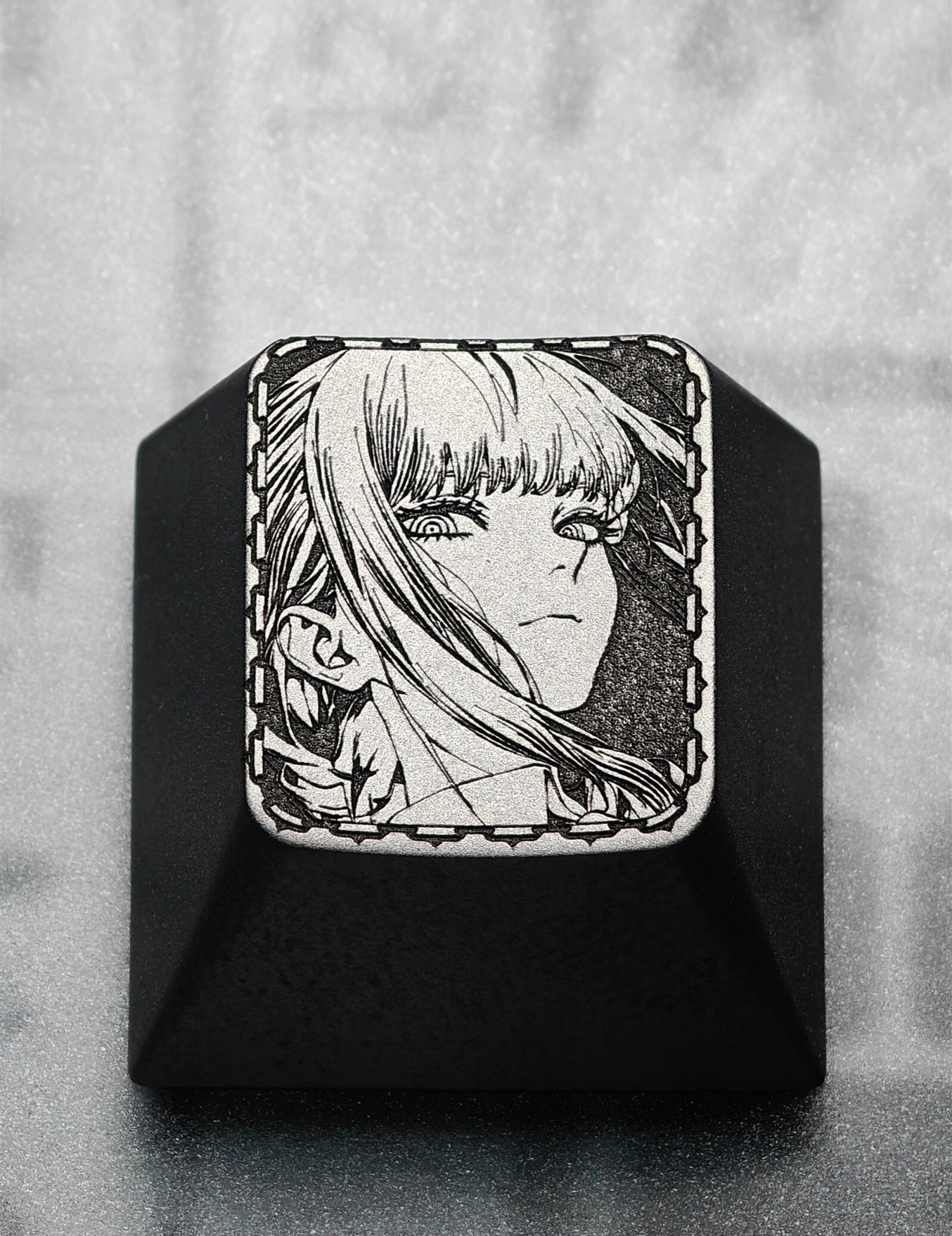 Chainsaw Man Makima Titanium Alloy Keycaps - Custom Mechanical Keyboard Keycaps for Gaming & Typing Enthusiasts