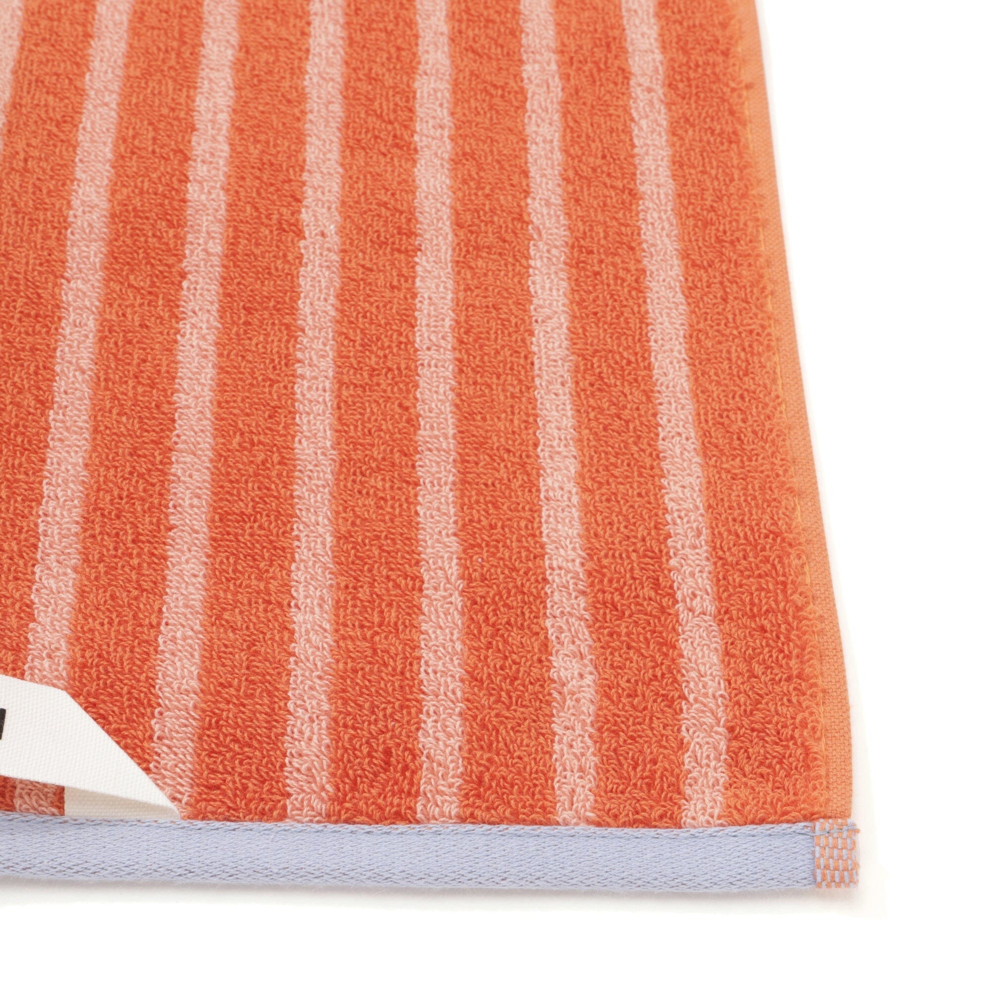 Antibacterial & Deodorizing Striped Face Towel - Soft & Absorbent Orange Hand Towel for Gym, Travel & Daily Skincare Routine