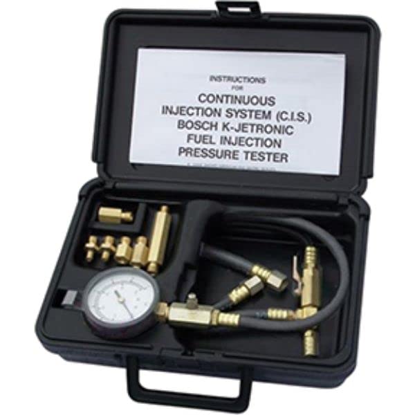 S&G Tool Aid SGT-33865 CIS K-Jetronic Fuel Injection Pressure Tester Kit with Storage Case - Professional Automotive Diagnostic Tool for BMW, Mercedes, Audi & VW Fuel System Testing