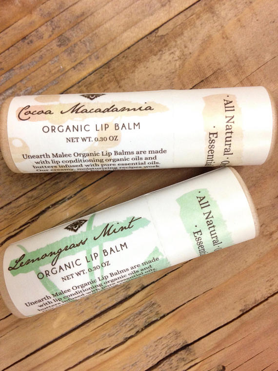 Organic Lemongrass Mint Lip Balm - Moisturizing & Soothing for Dry Lips - Perfect for Outdoor Activities & Daily Hydration