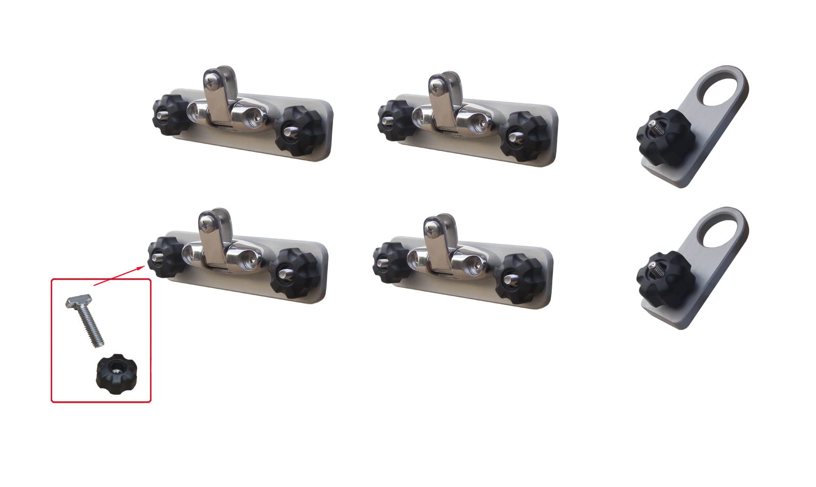 Brocraft Lund Sport Track Bimini Top Mount - Heavy Duty Canopy Bracket for Lund Boats | Perfect for Fishing, Cruising & Water Sports Protection