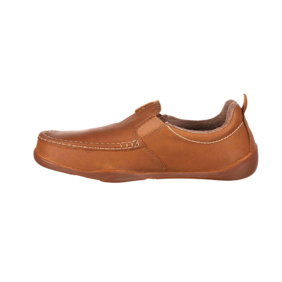 Cedar Falls Moc Toe Slip On Shoes for Men - Comfortable Casual Loafers - Perfect for Work, Walking & Everyday Wear