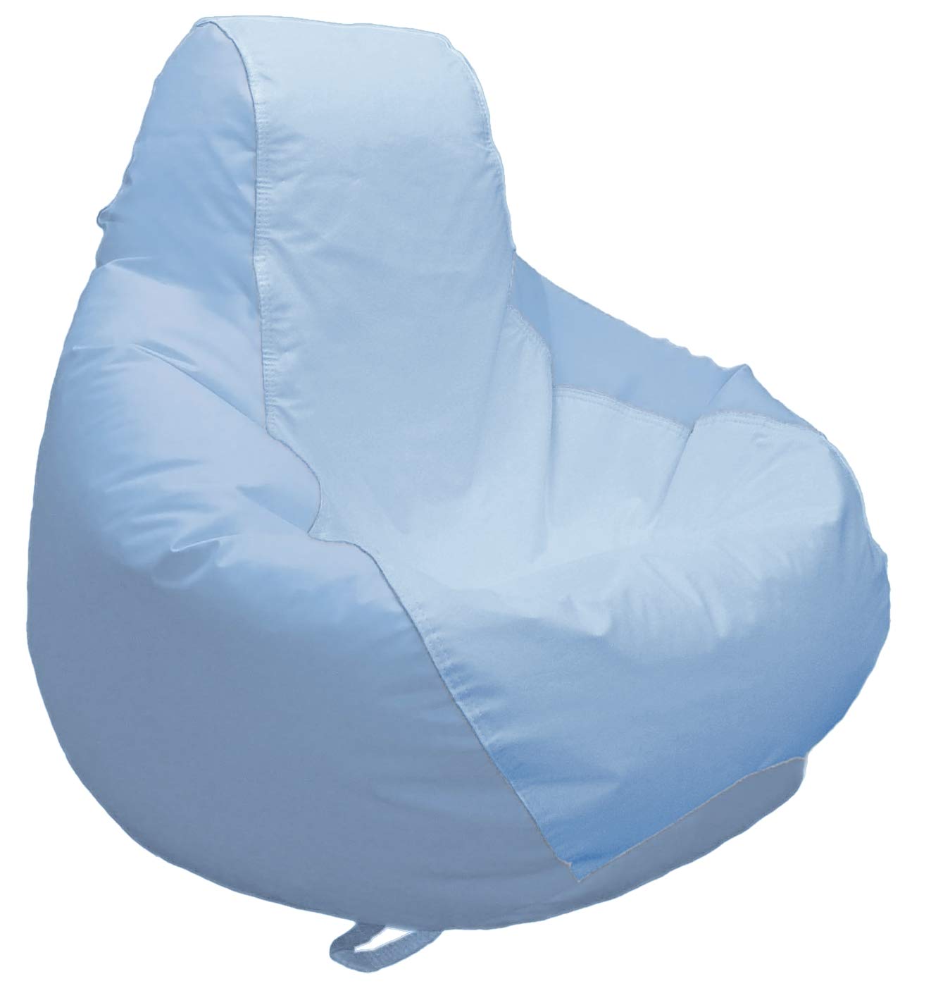 JoyBean Waterproof Outdoor Bean Bag Chair - Heavy Duty Marine Vinyl for Yacht, Boat, Pool, Patio & Garden - Comfortable Lounge Chair for Adults, Teens & Kids - Perfect for Relaxing by the Pool, Beach or Backyard (Large, Carol Blue)