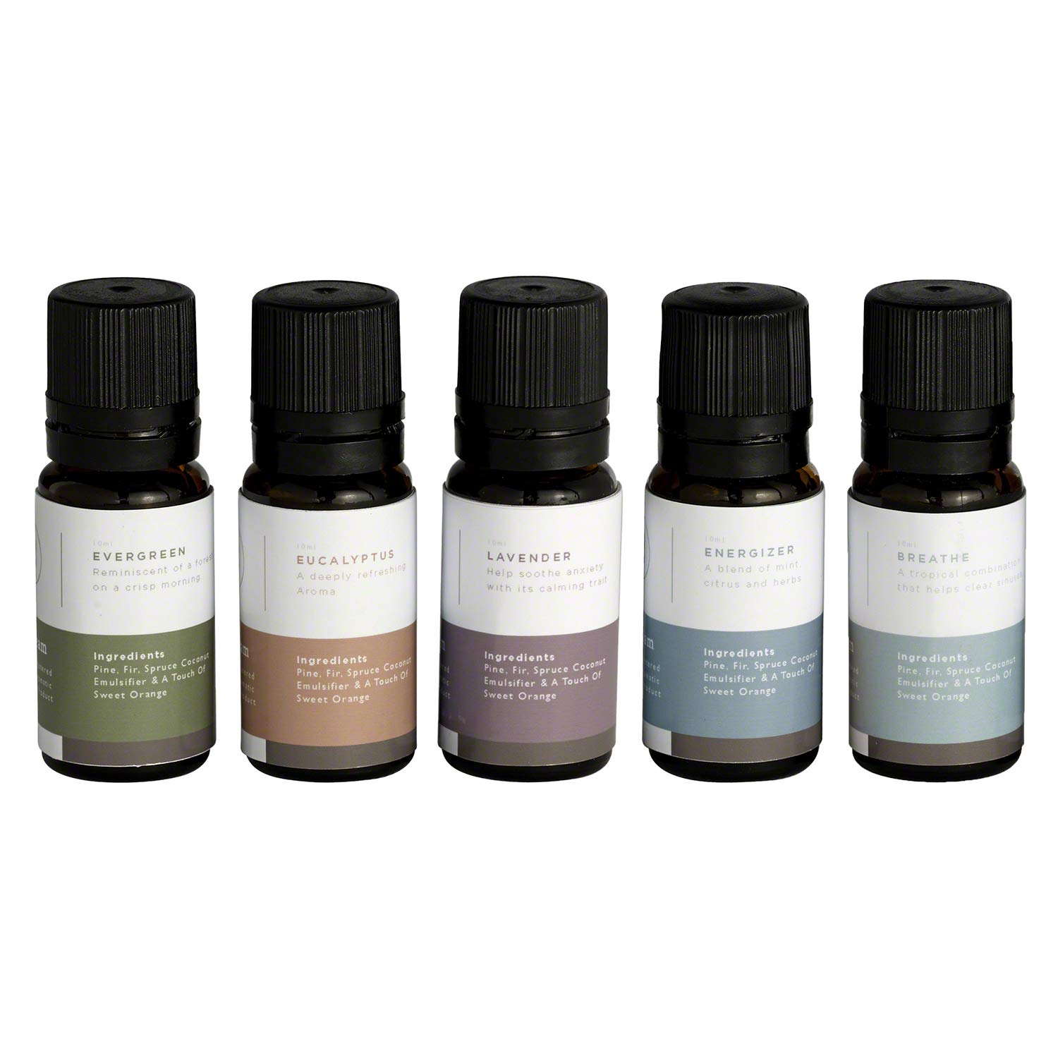 Mr. Steam MS ESSENTIAL 5 Aromatherapy Essential Oils Set - 5 Pack for Steam Showers & Saunas | Relaxation & Stress Relief | Lavender, Eucalyptus, Peppermint & More