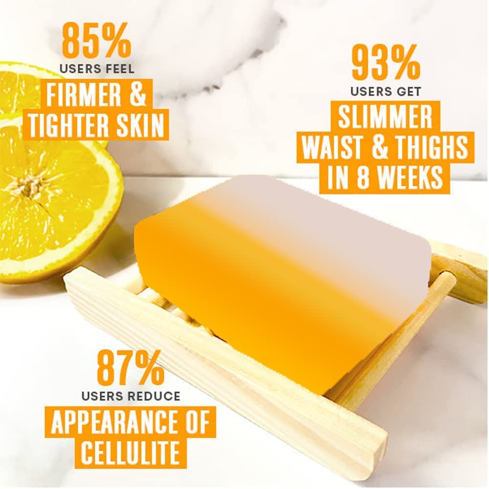 Powerganic+ Skin Rescue Vitamin C Brightening Soap - 99% Natural Handmade Cleansing Bar for Glowing Skin (3 Pack) | Face & Body Wash for Acne, Dark Spots & Uneven Tone | Perfect for Daily Skincare Routine & Travel