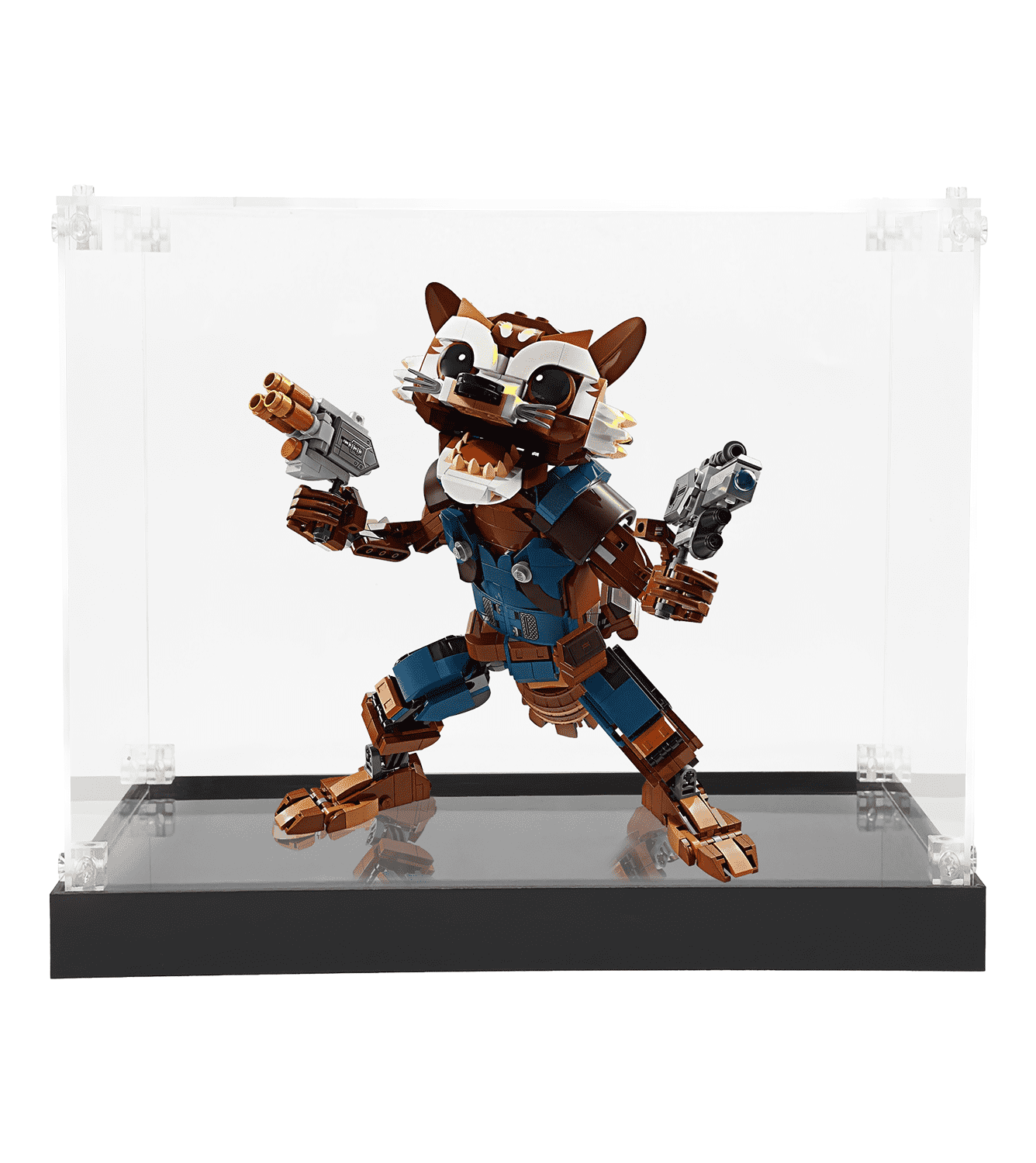 LEGO Rocket & Baby Groot 76282 Display Case - Premium Acrylic Showcase for Collectible Building Sets - Perfect for Home Decor, Office Display & Gift Presentation