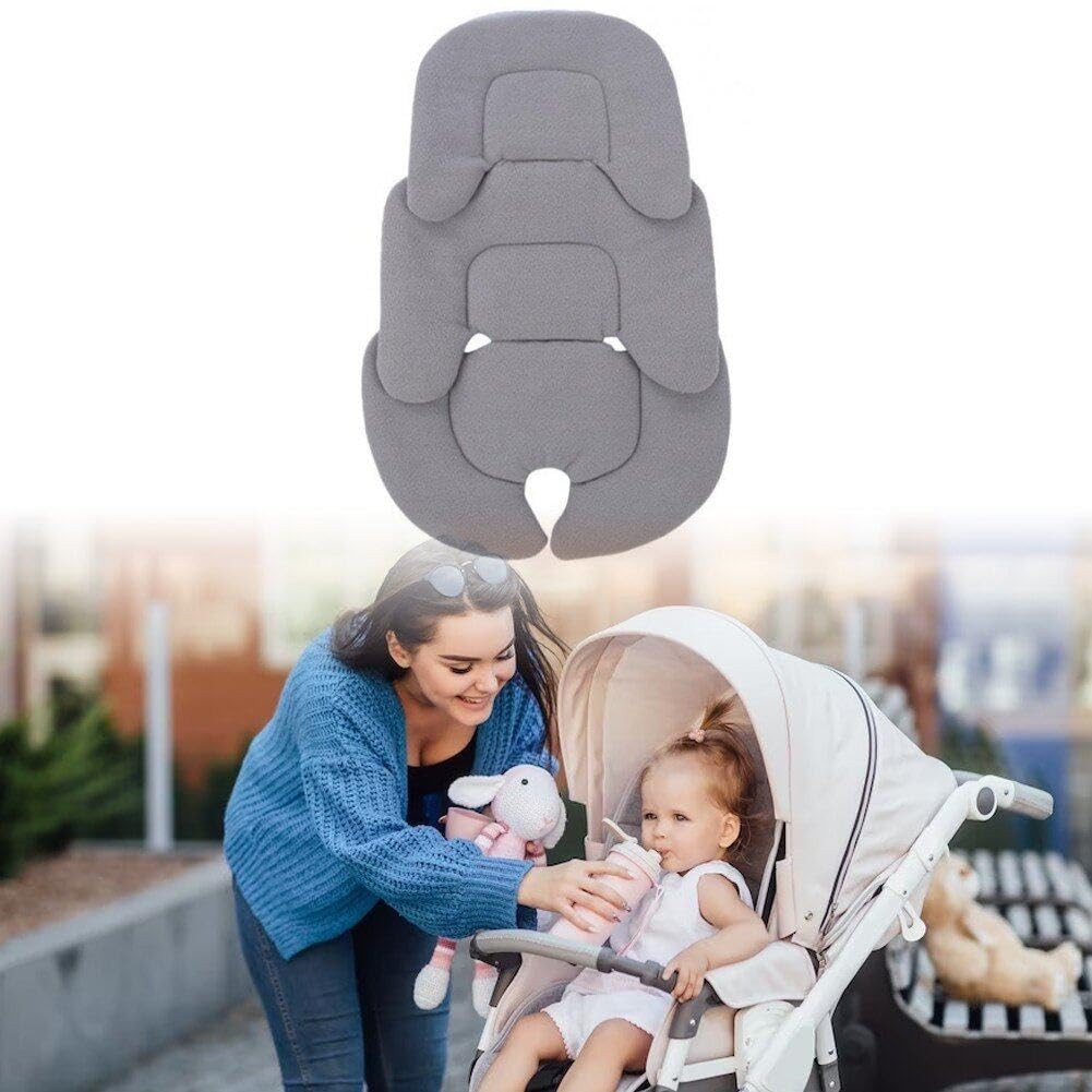 **Soft Baby Stroller Cushion & Infant Car Seat Insert - Newborn Head & Neck Support Pillow, Toddler Seat Pad Liner - Perfect for Strollers, Car Seats & Travel**