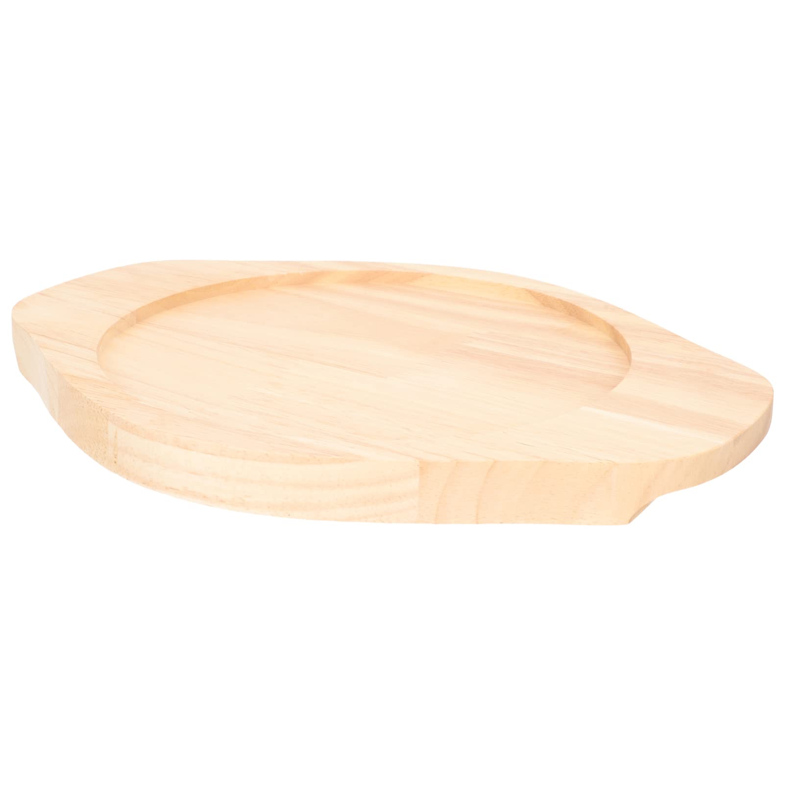 Premium Wooden Fajita Serving Platter - 32.5x25x2.4cm Reversible Fajita Board with Sizzle Griddle, Steak Plate Base & Grill Pan - Perfect for Mexican Cuisine, BBQ Parties & Restaurant Serving